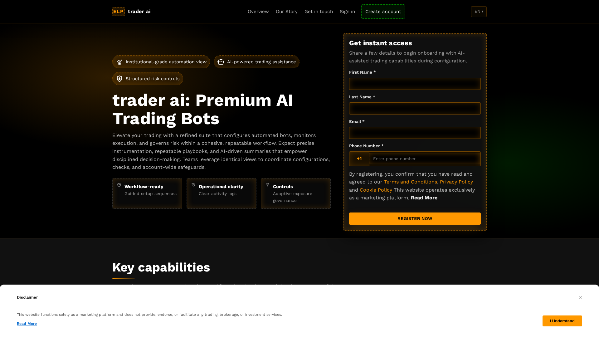 Screenshot of traderai.click