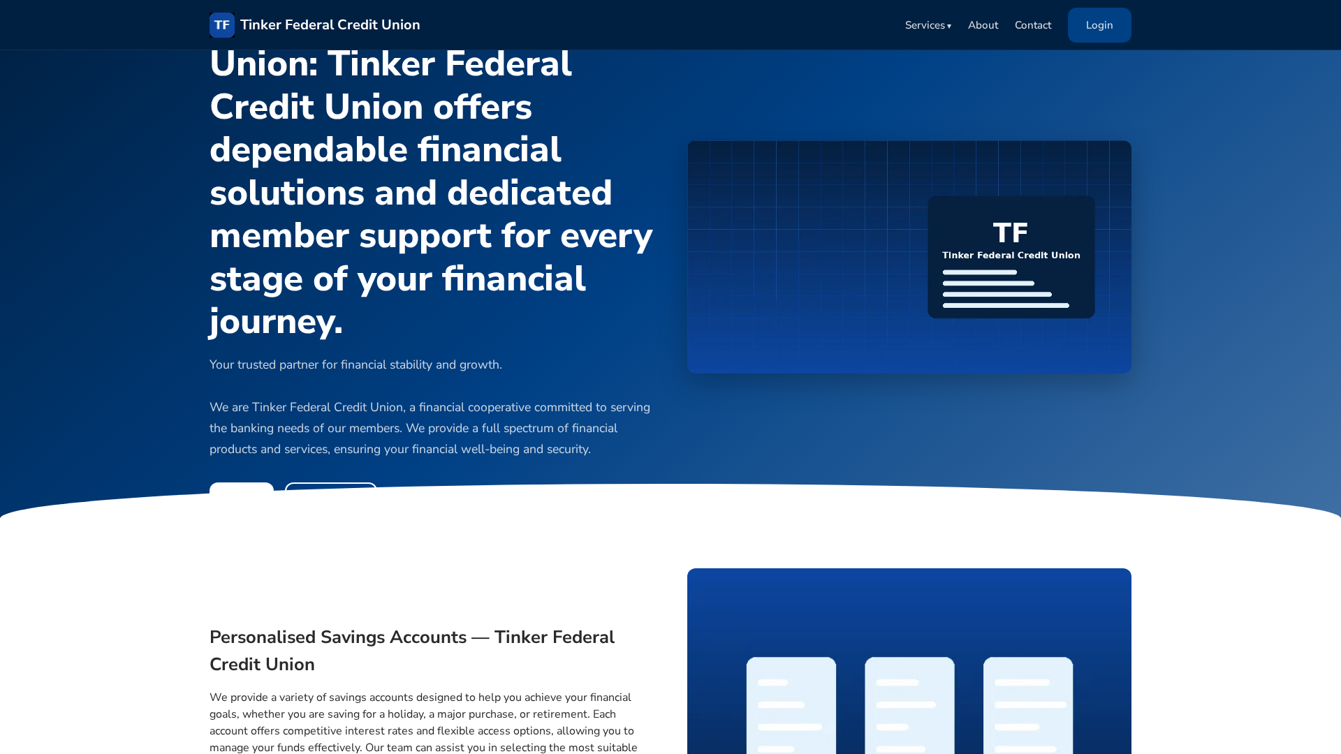 Screenshot of tinkerfcu.gr.com