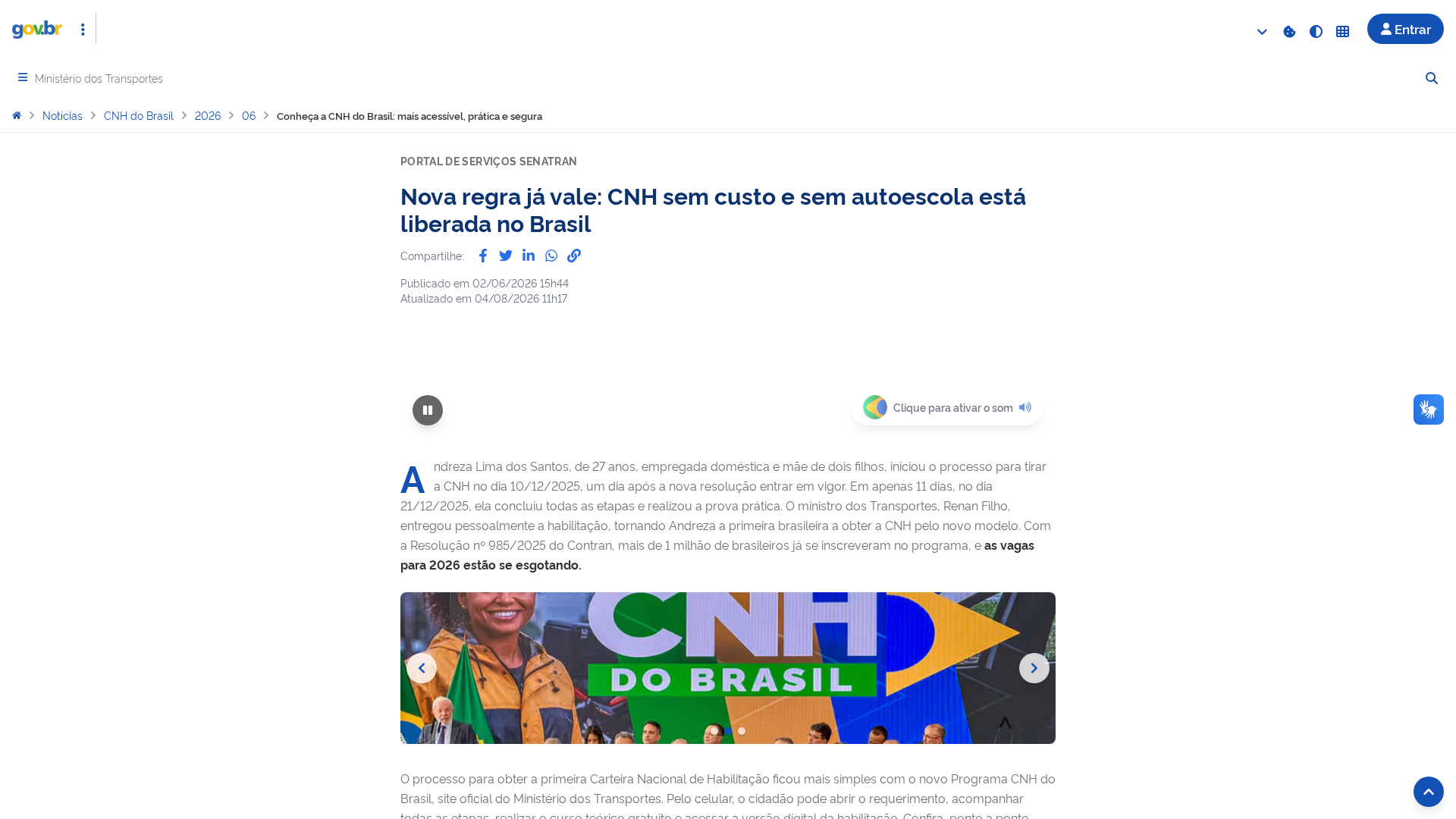 Screenshot of detran.programacnhdobrasil.org