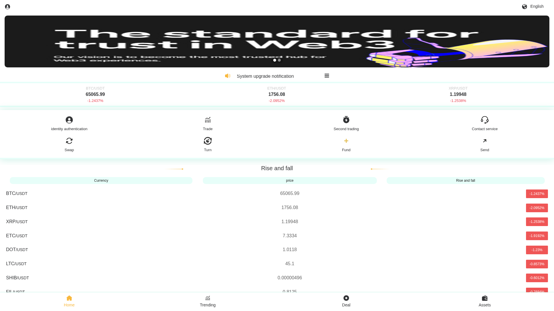 Screenshot of exchange16889.work