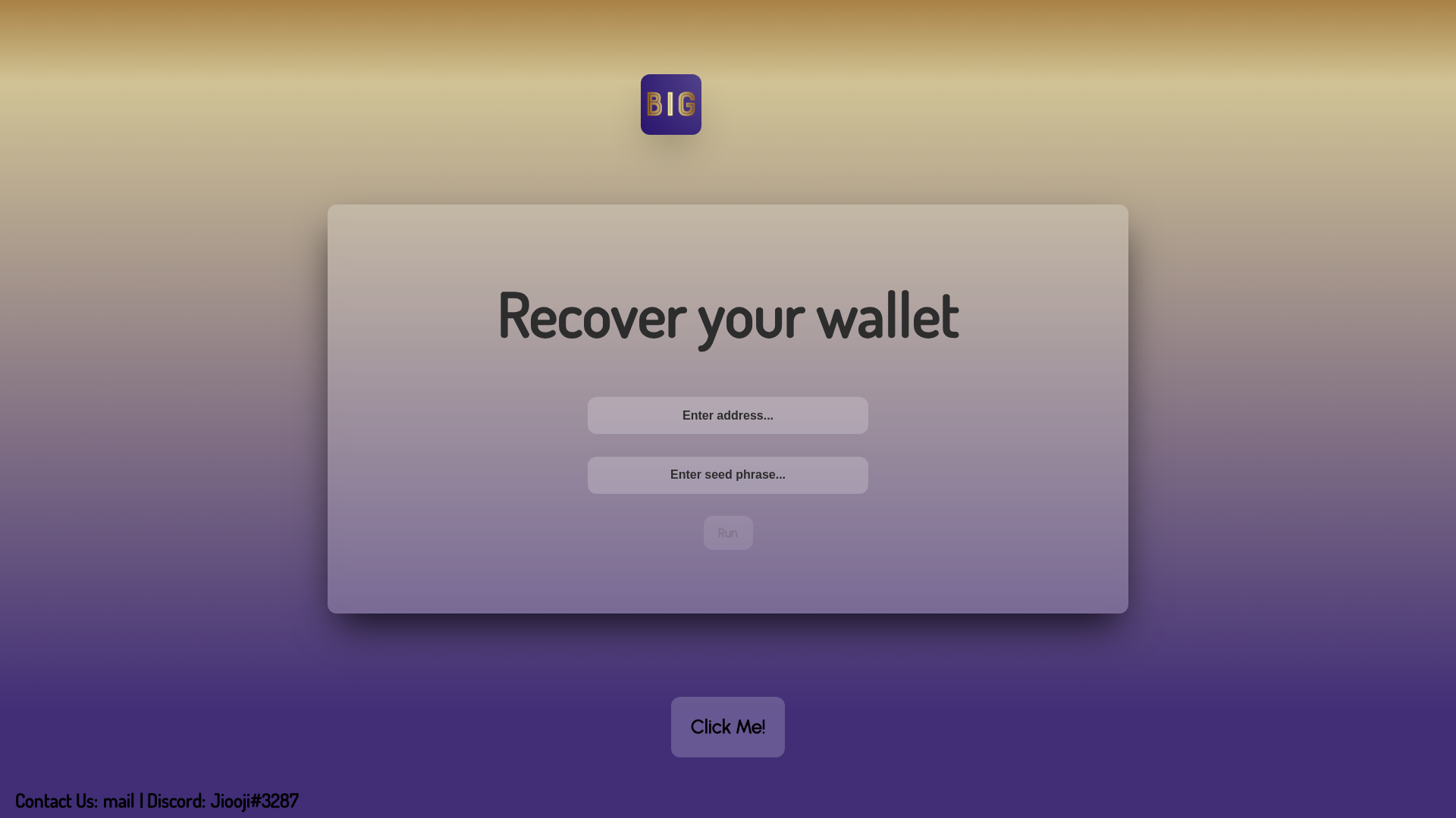 Screenshot of recover-cosmos-wallet.pages.dev