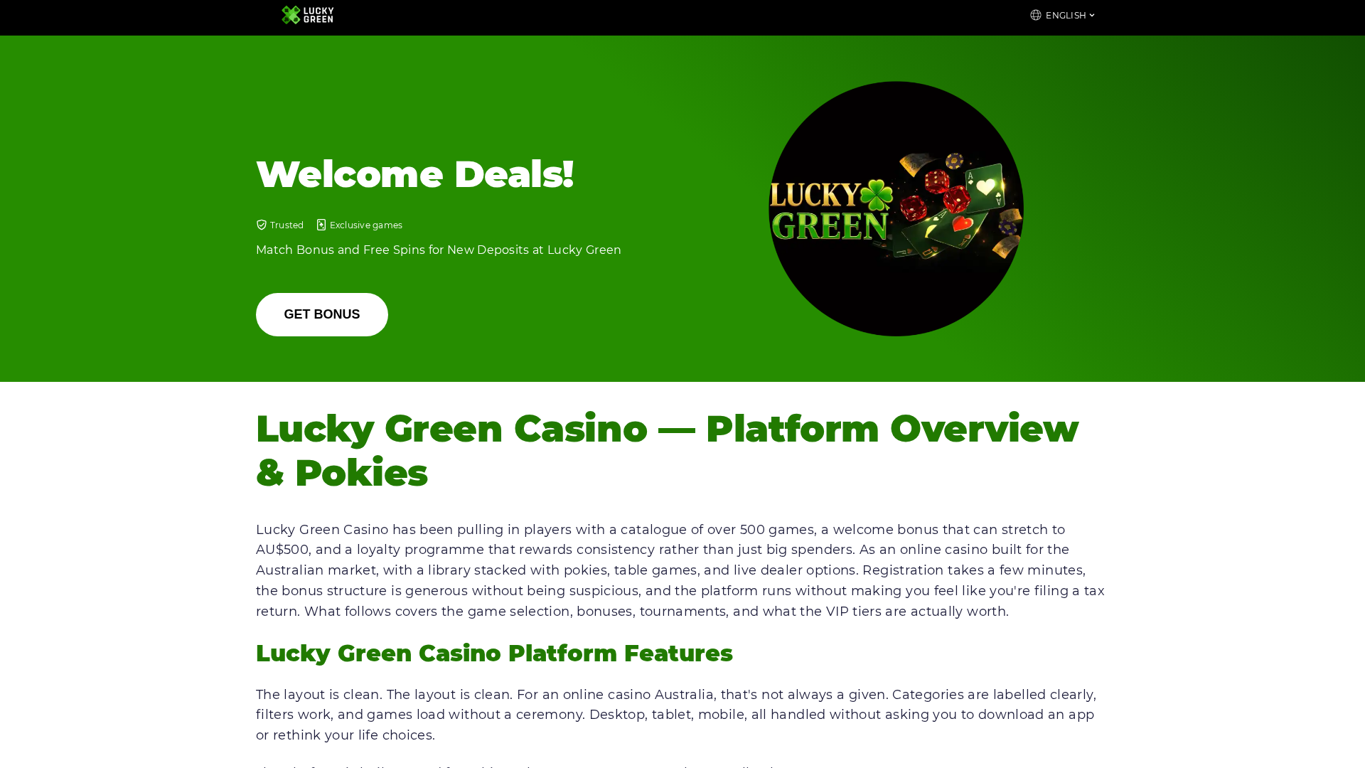 Screenshot of lucky-green-registration.com