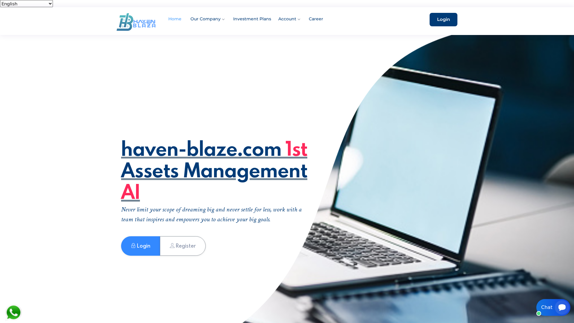 Screenshot of haven-blaze.com