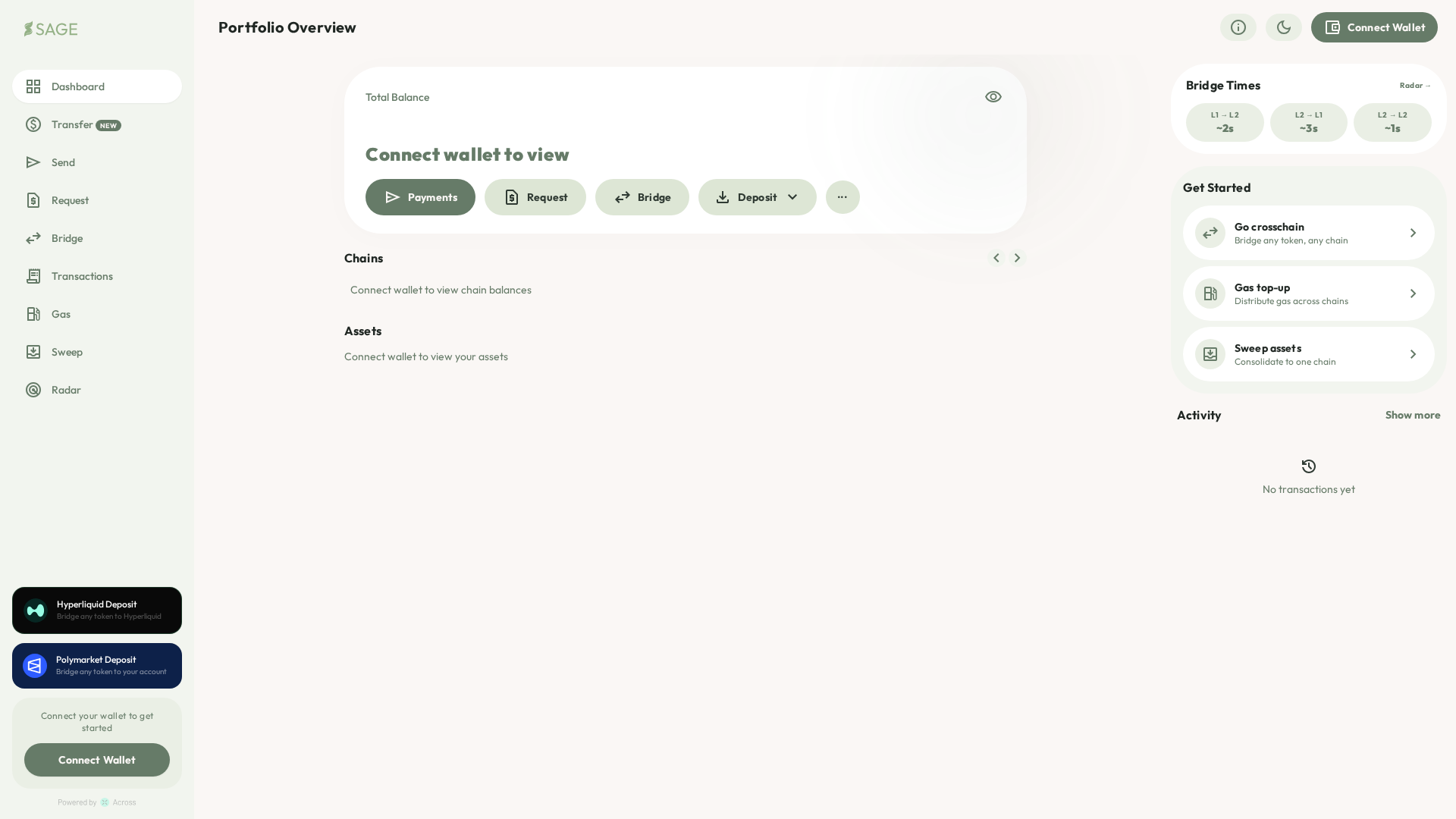 Screenshot of sageonchain.xyz