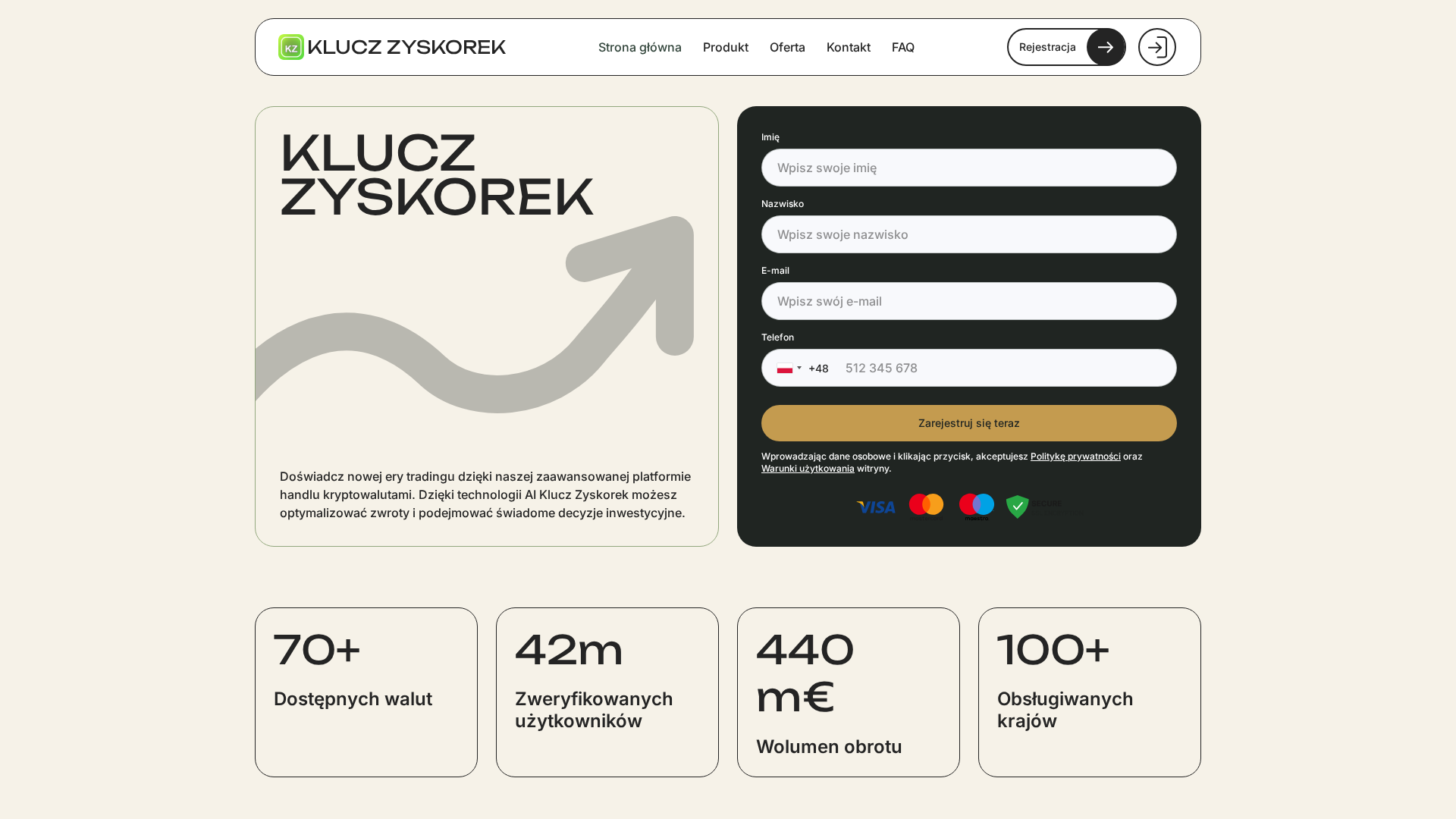 Screenshot of klucz-zyskorek-pl.click