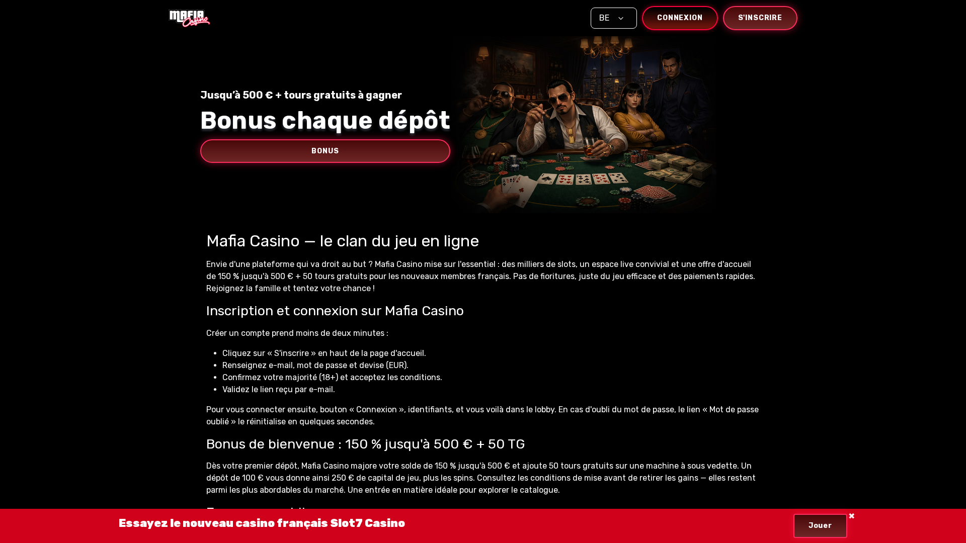 Screenshot of mafia-casino-slot.com