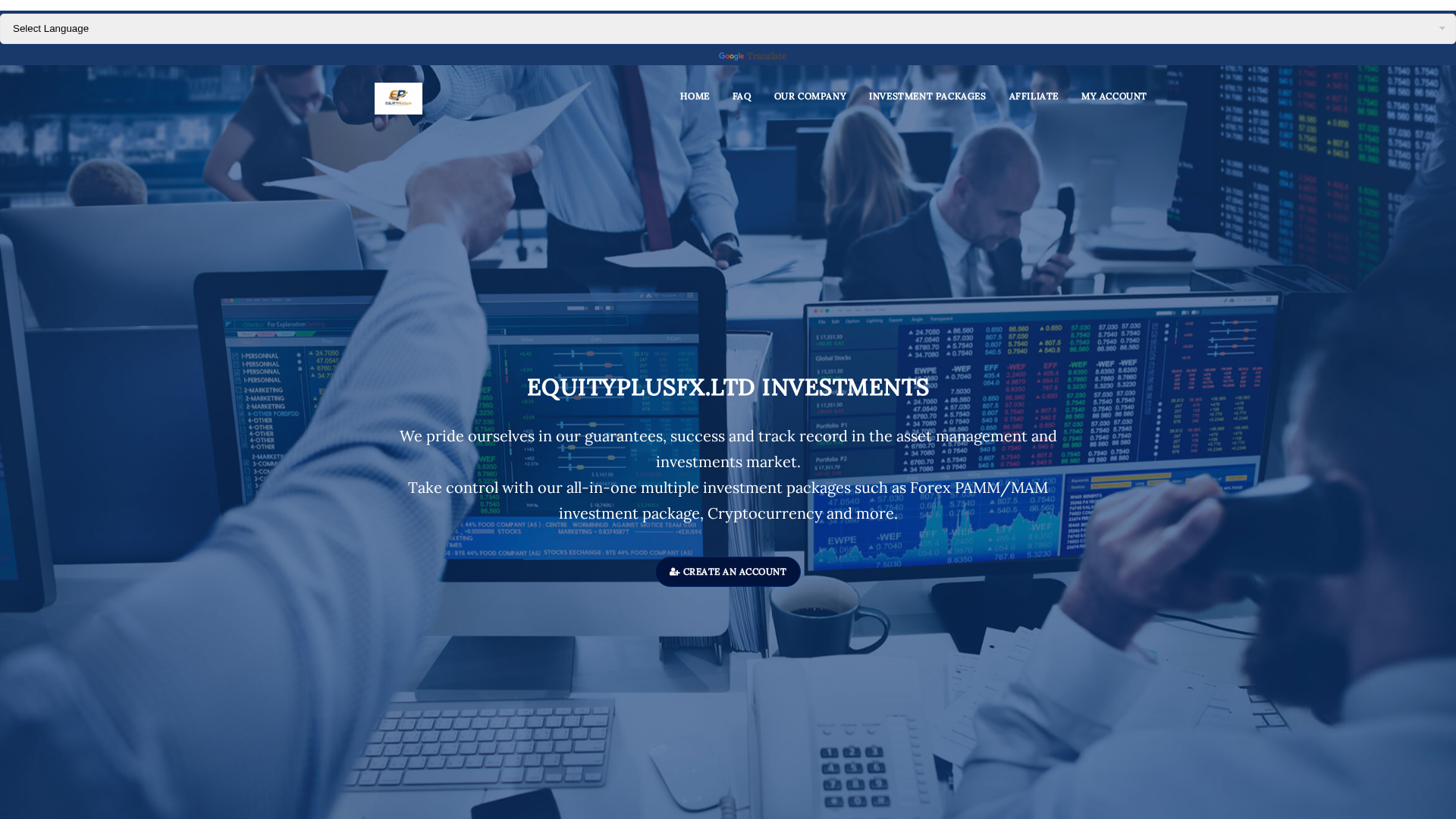 Screenshot of equityplusfx.ltd