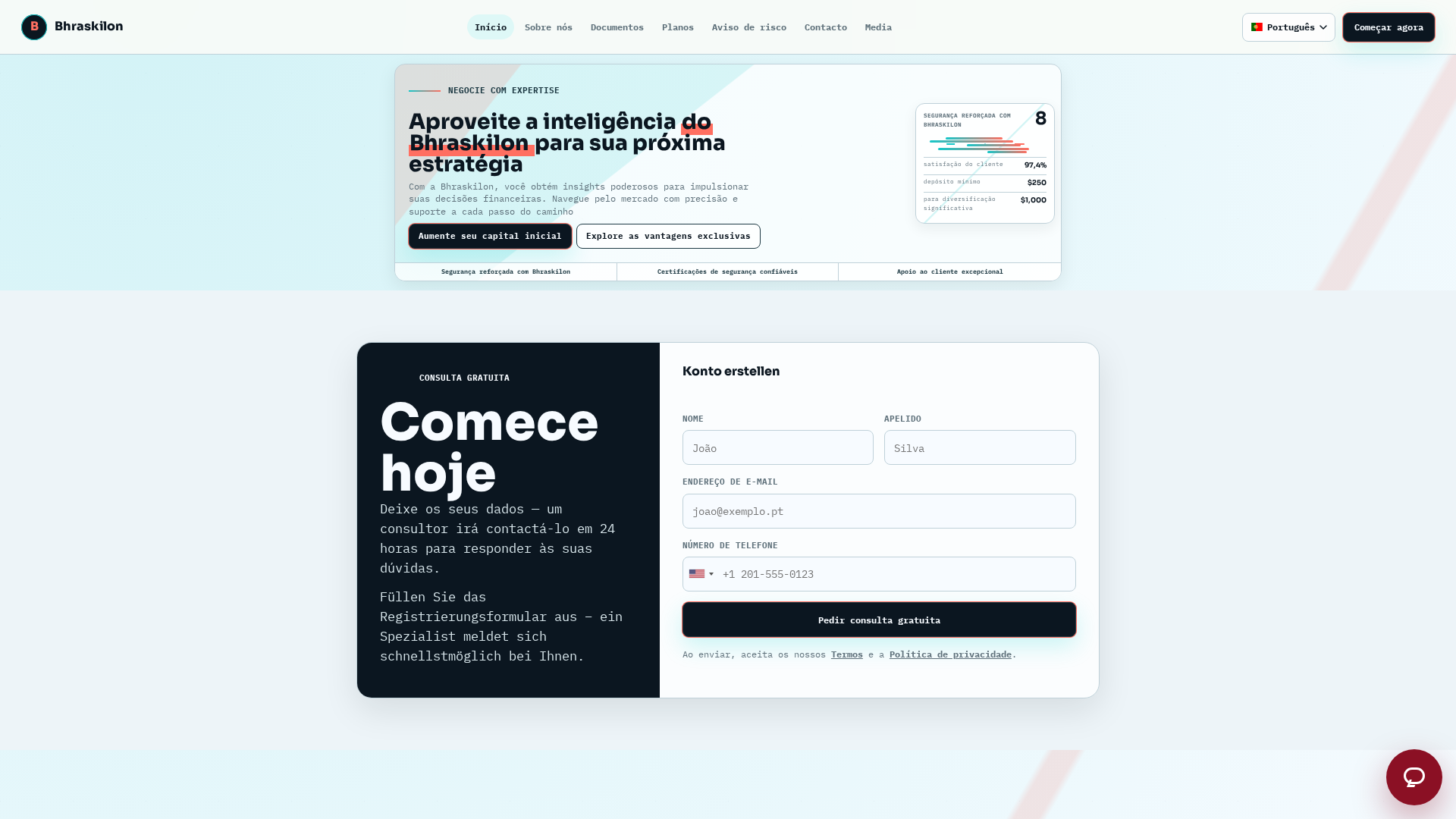 Screenshot of bhraskilon-pt.com