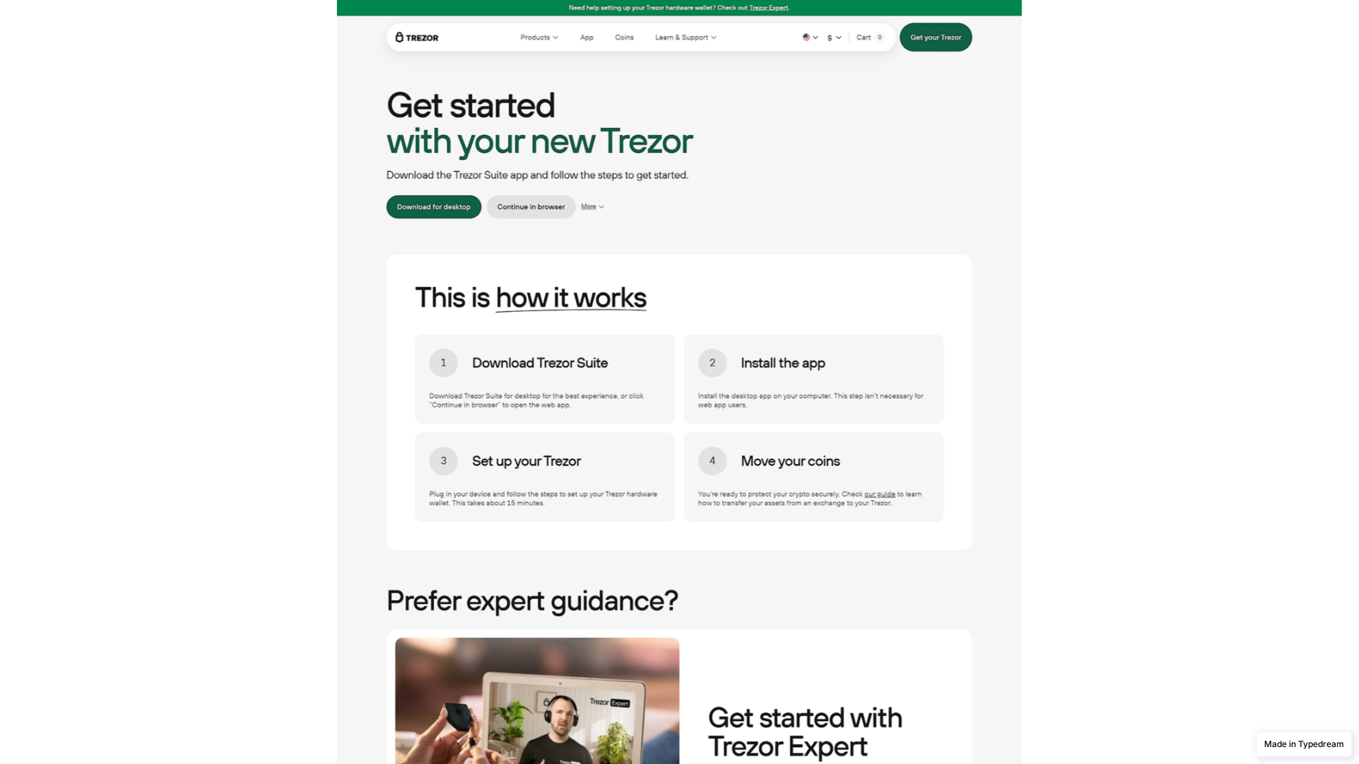 Screenshot of eng-trzor-io-suite.typedream.app