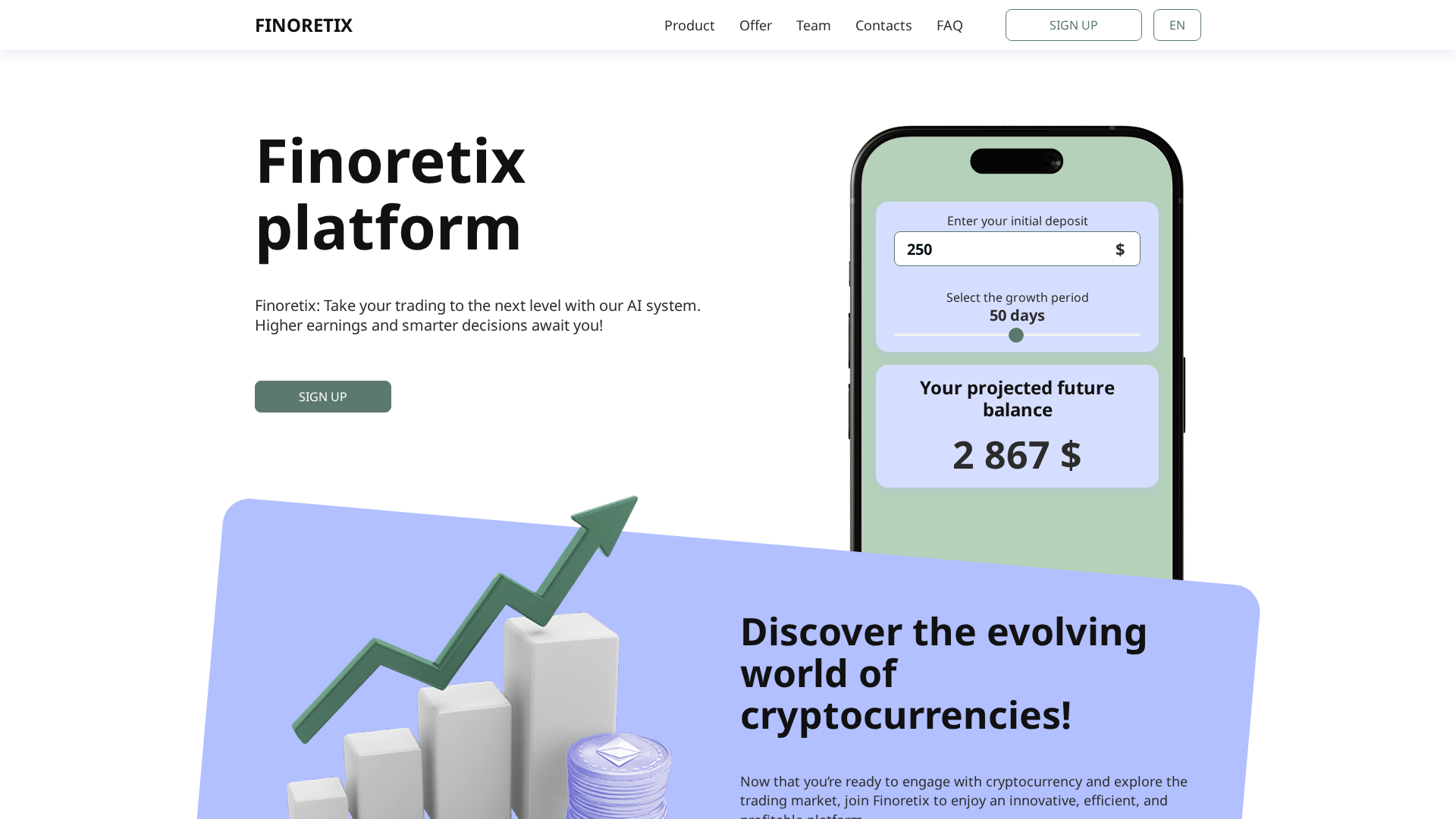 Screenshot of finoretix-ai.com