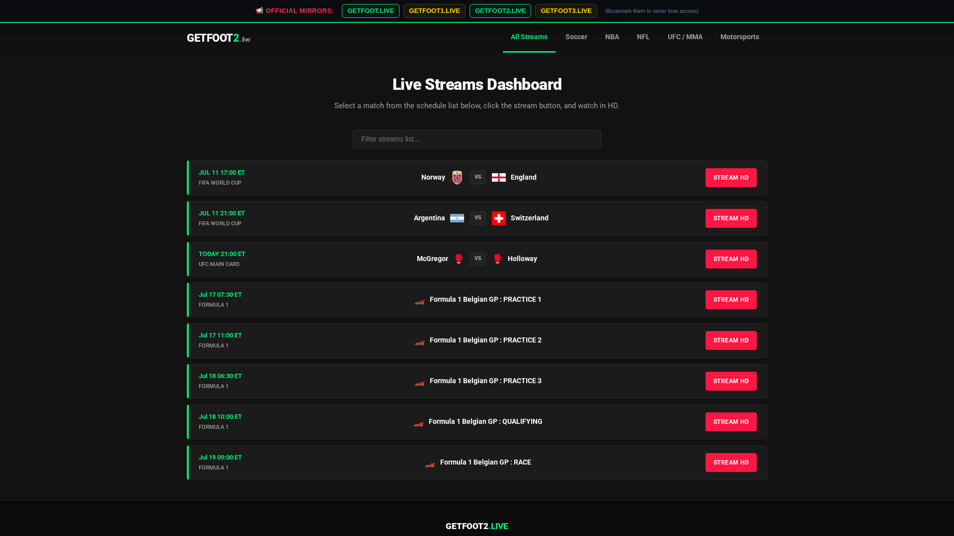 Screenshot of getfoot2.live