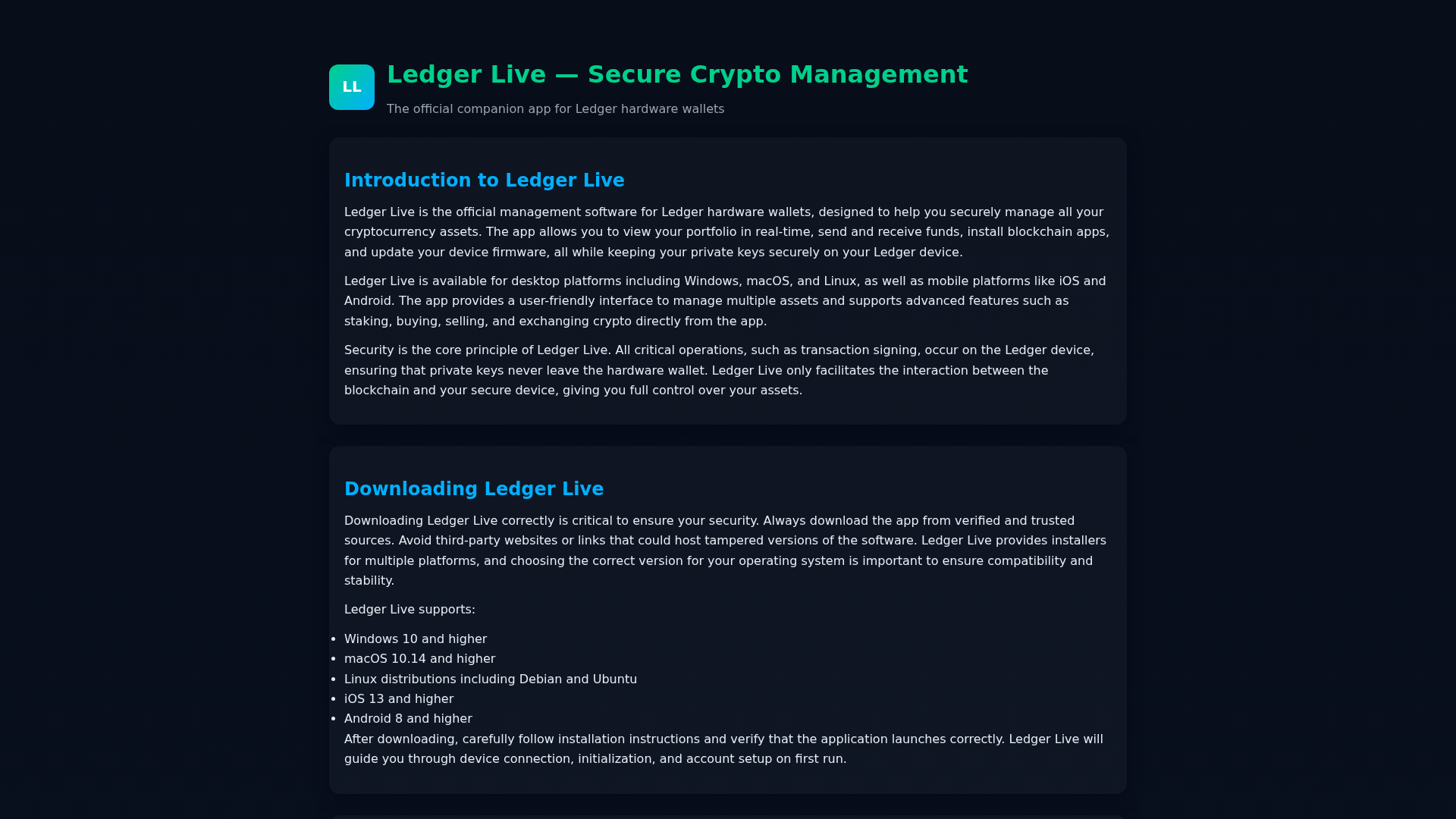 Screenshot of faqs-liveledgr.pages.dev
