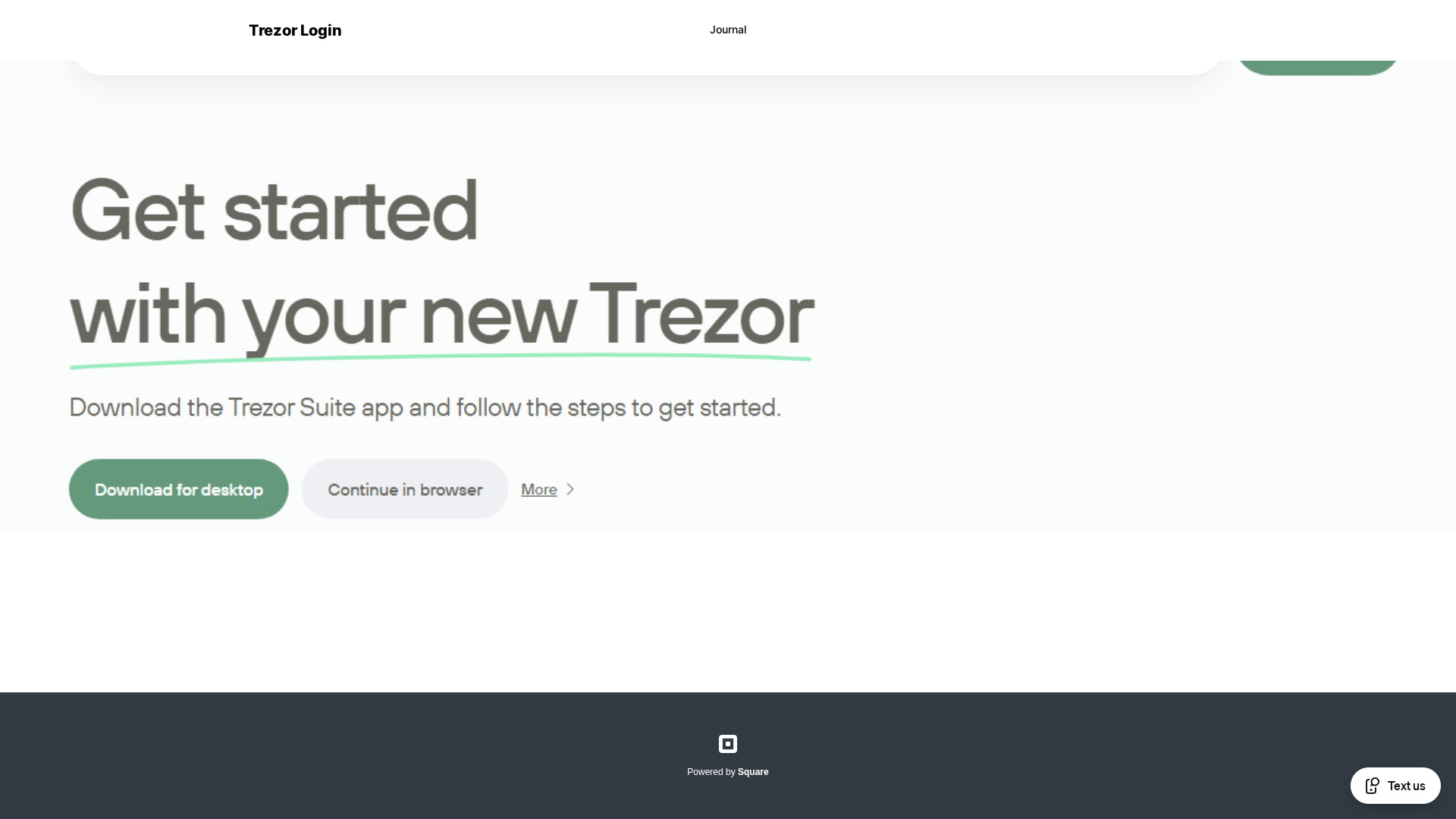 Screenshot of nav-trzr-login-web.square.site