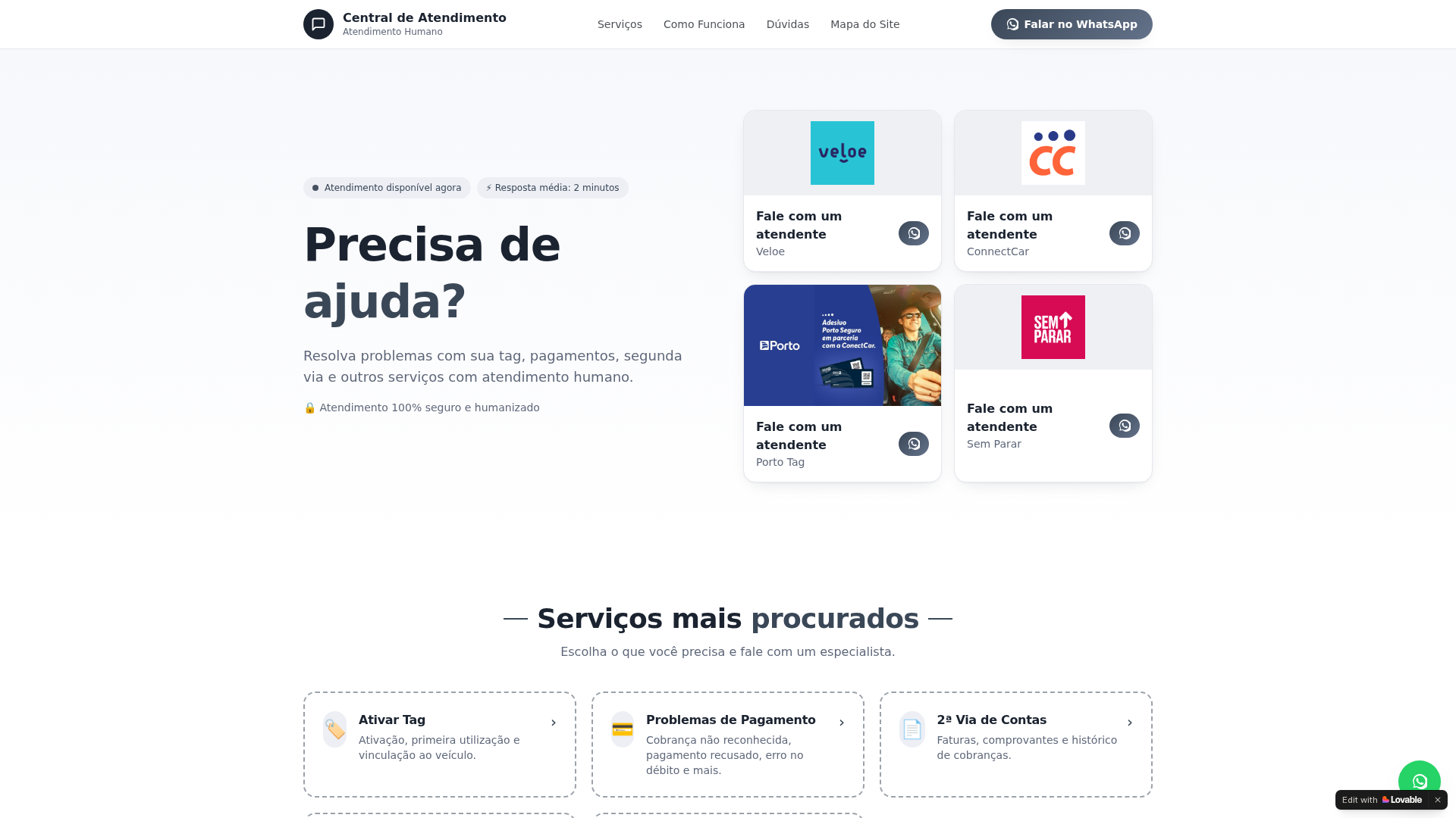Screenshot of locacaokov.lovable.app