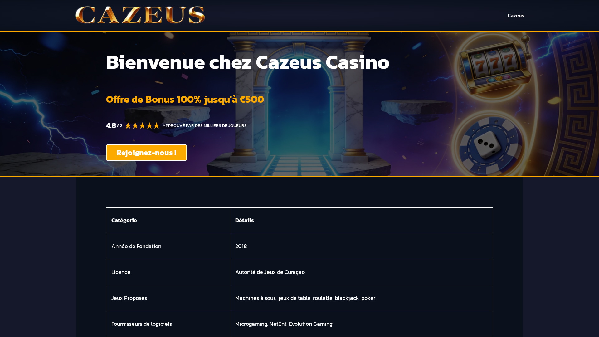 Screenshot of cazeus-casino-fr.com