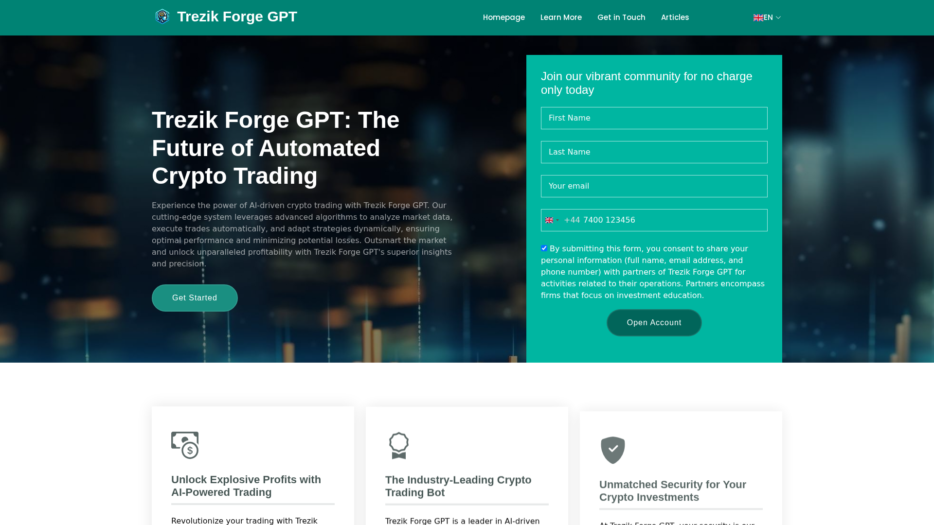 Screenshot of trezikforgegpt.online