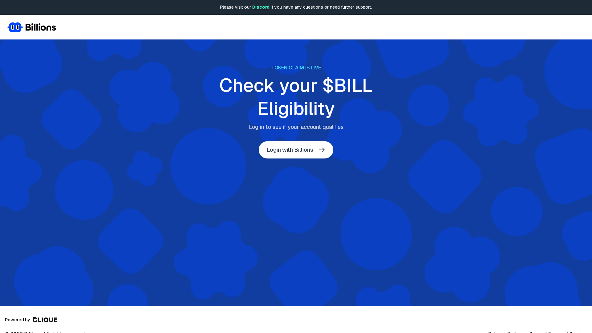 Screenshot of checkers-billions.network