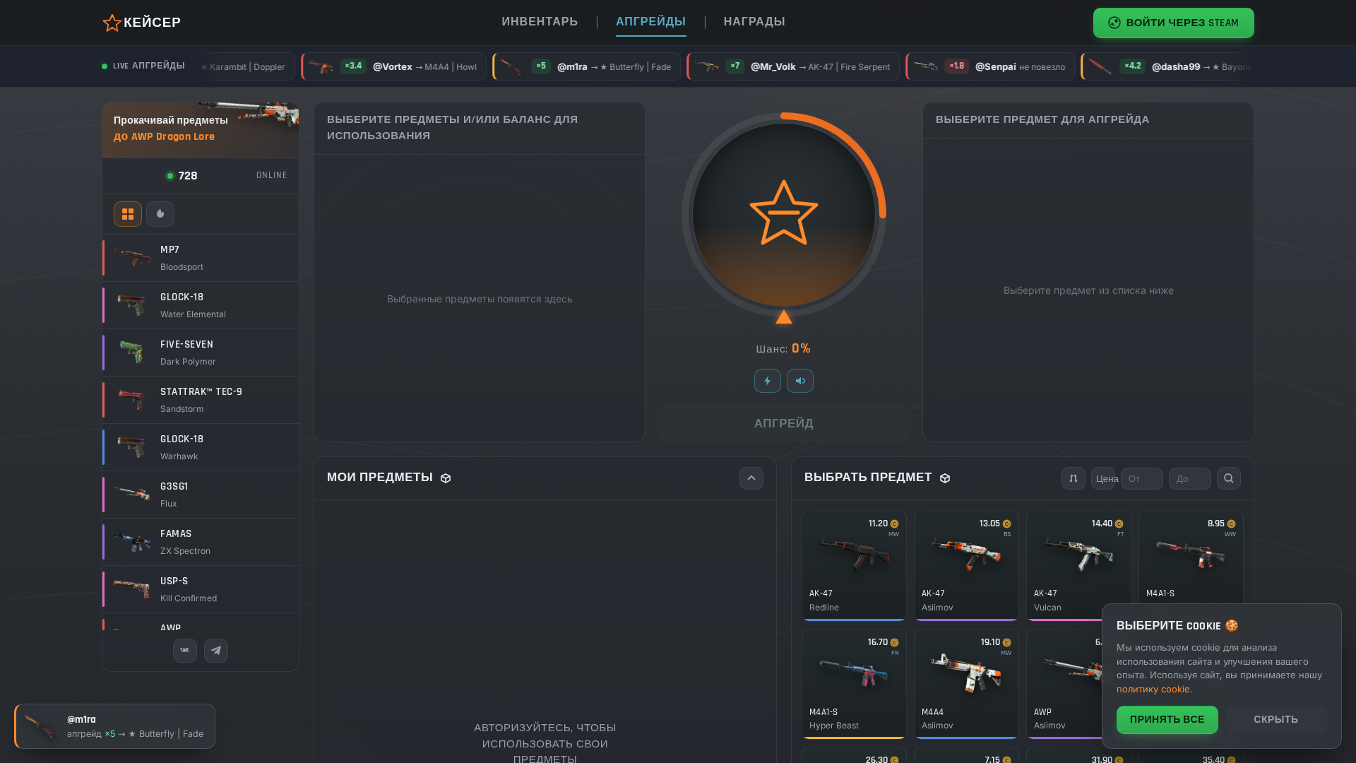 Screenshot of caser-cs2.com