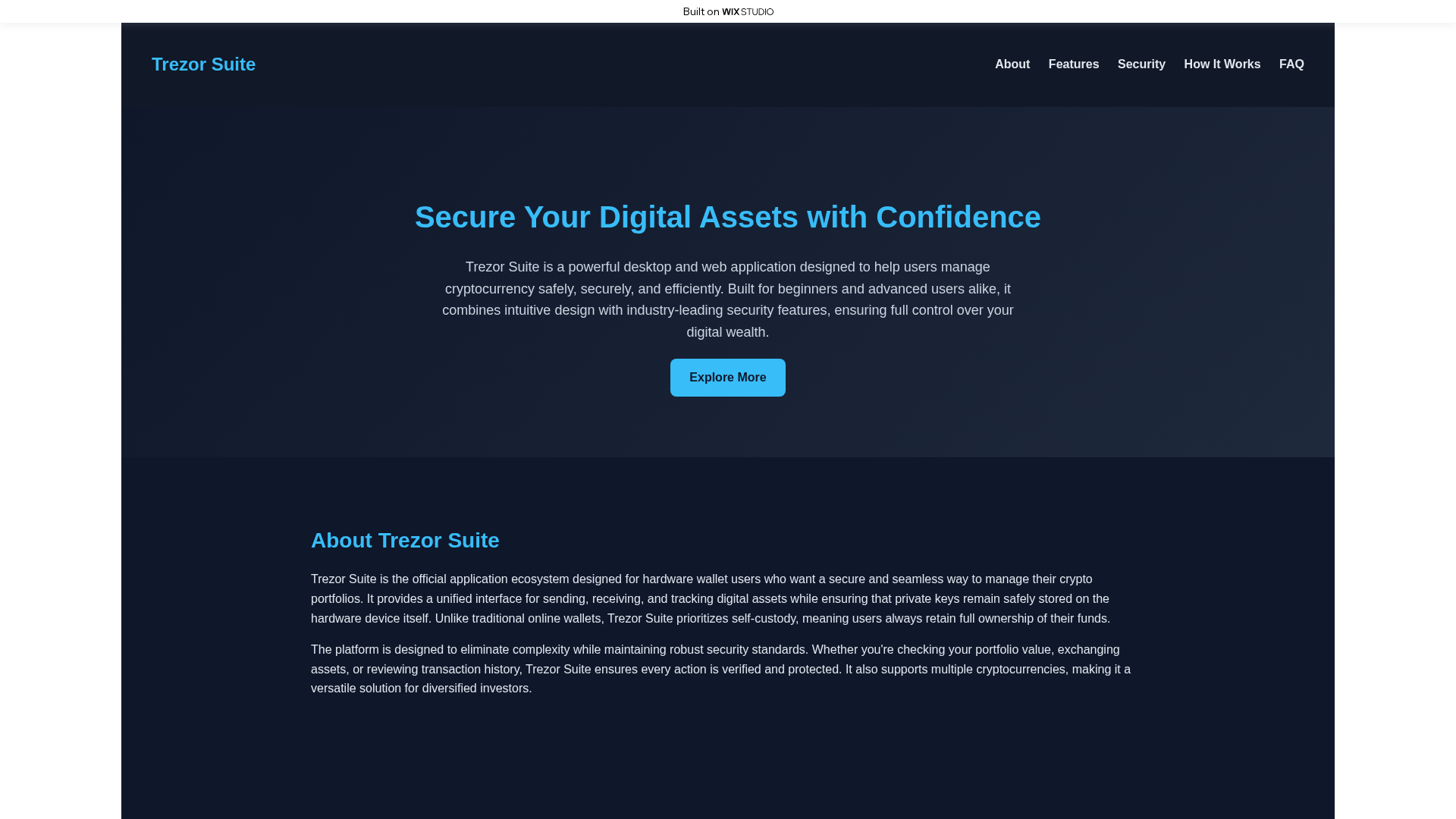 Screenshot of suitecdn-trezo.wixstudio.com