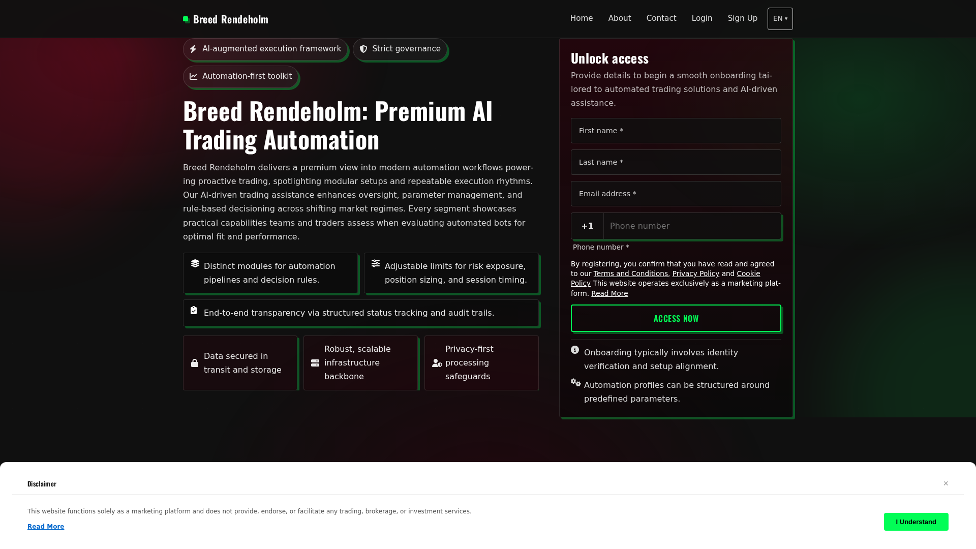 Screenshot of breedrendeholm.pro