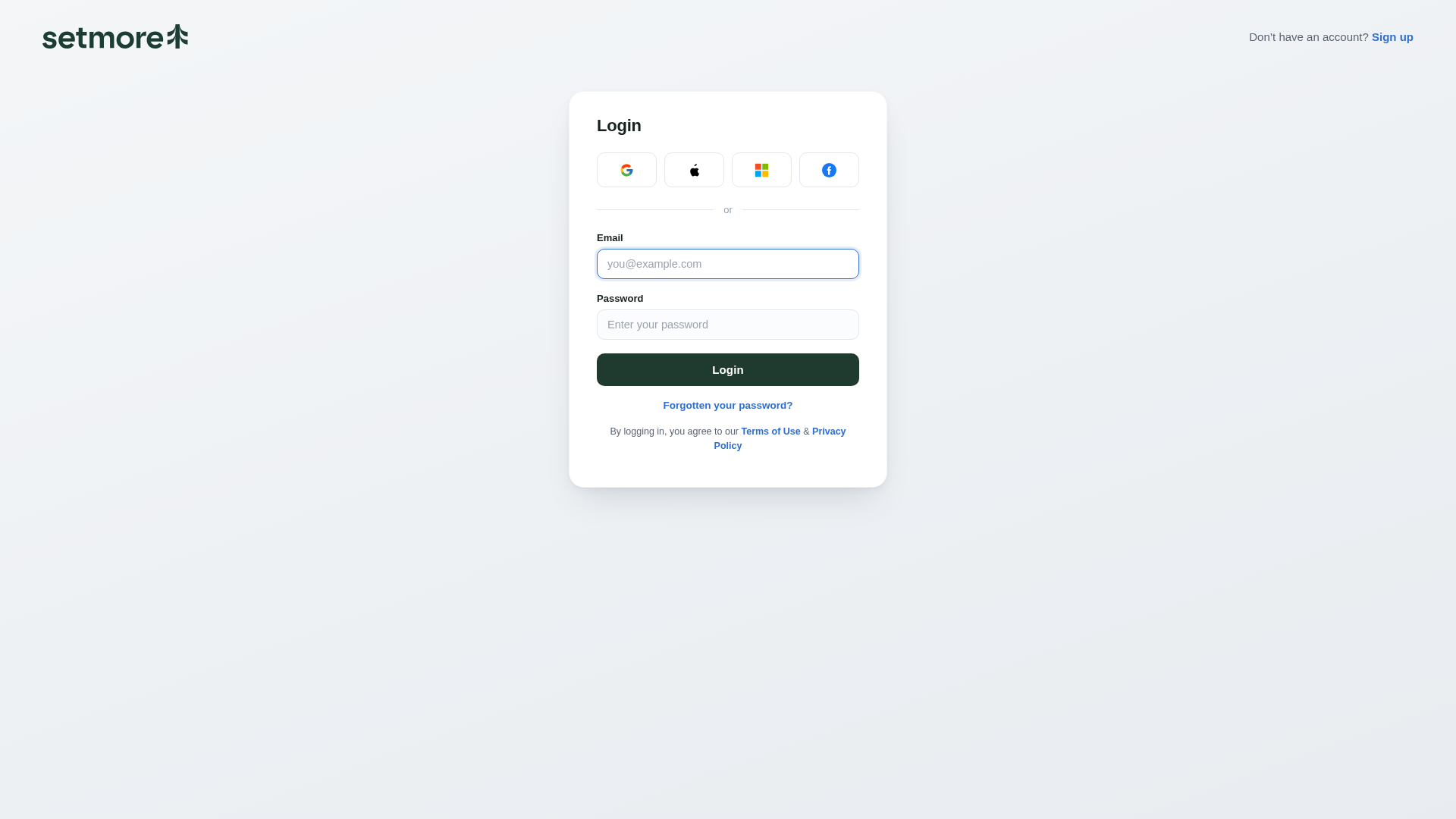 Screenshot of setmore.online