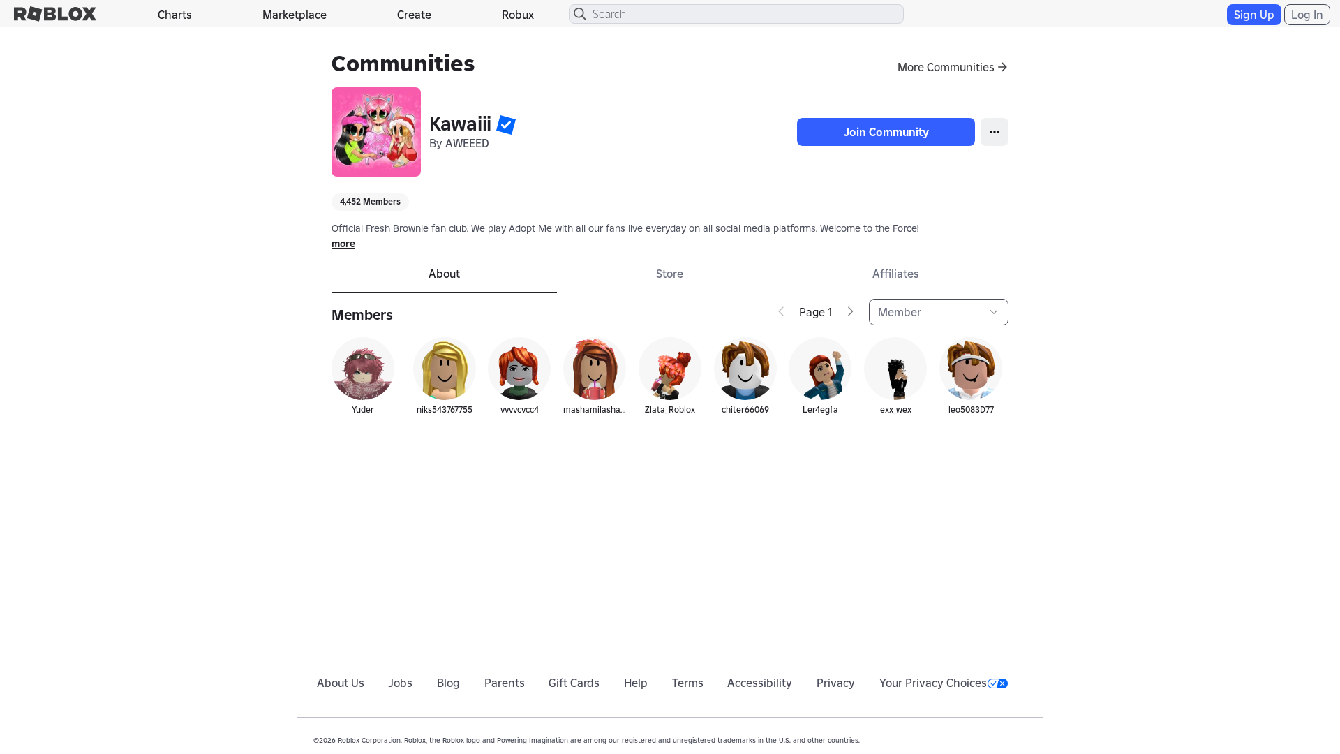 Screenshot of www.roblox.et