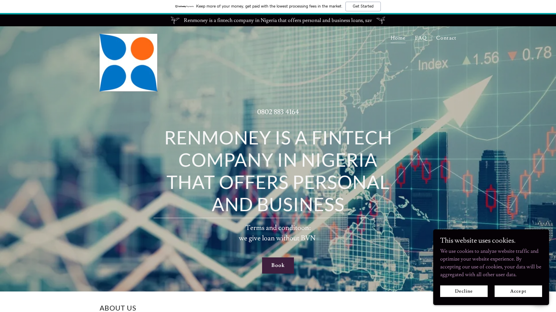 Screenshot of renmoney.godaddysites.com