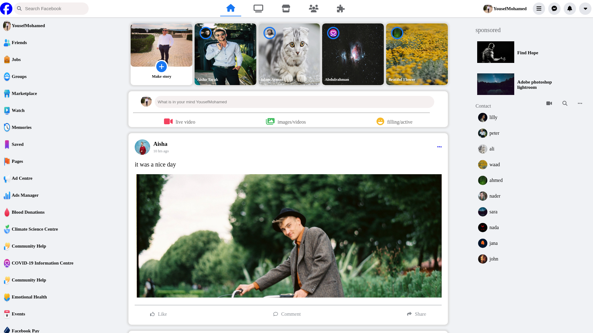 Screenshot of facebook-clone-beta-gules.vercel.app