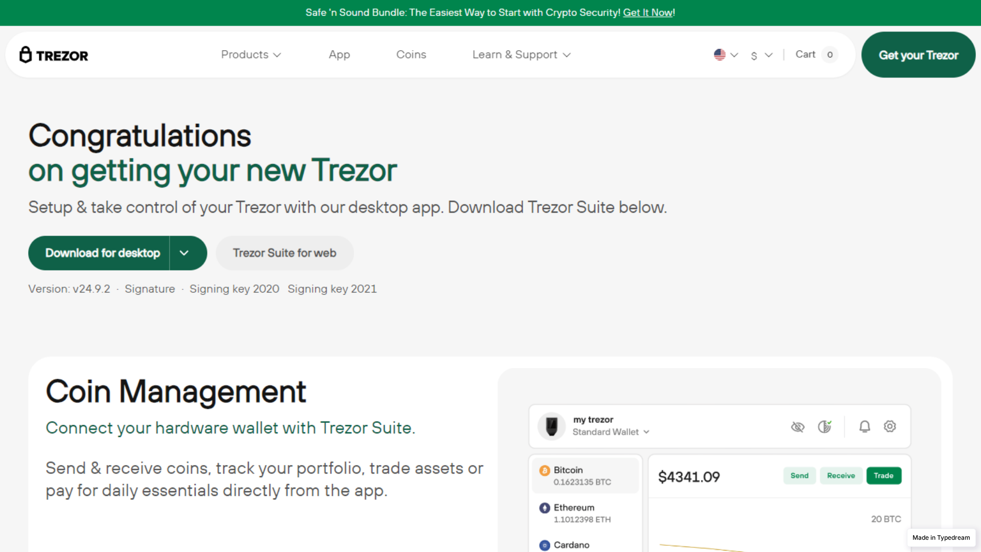 Screenshot of learn-suite-treezr-home.typedream.app