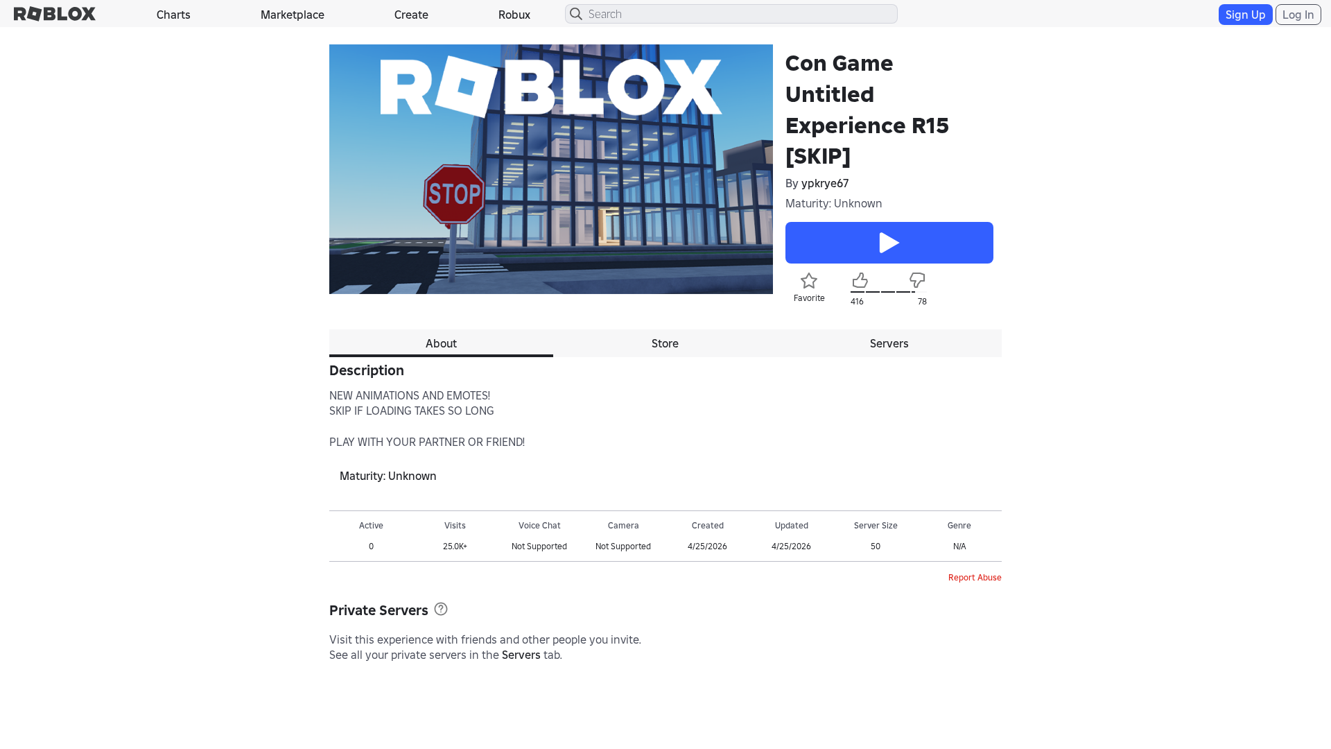 Screenshot of www.roblox.com.bn