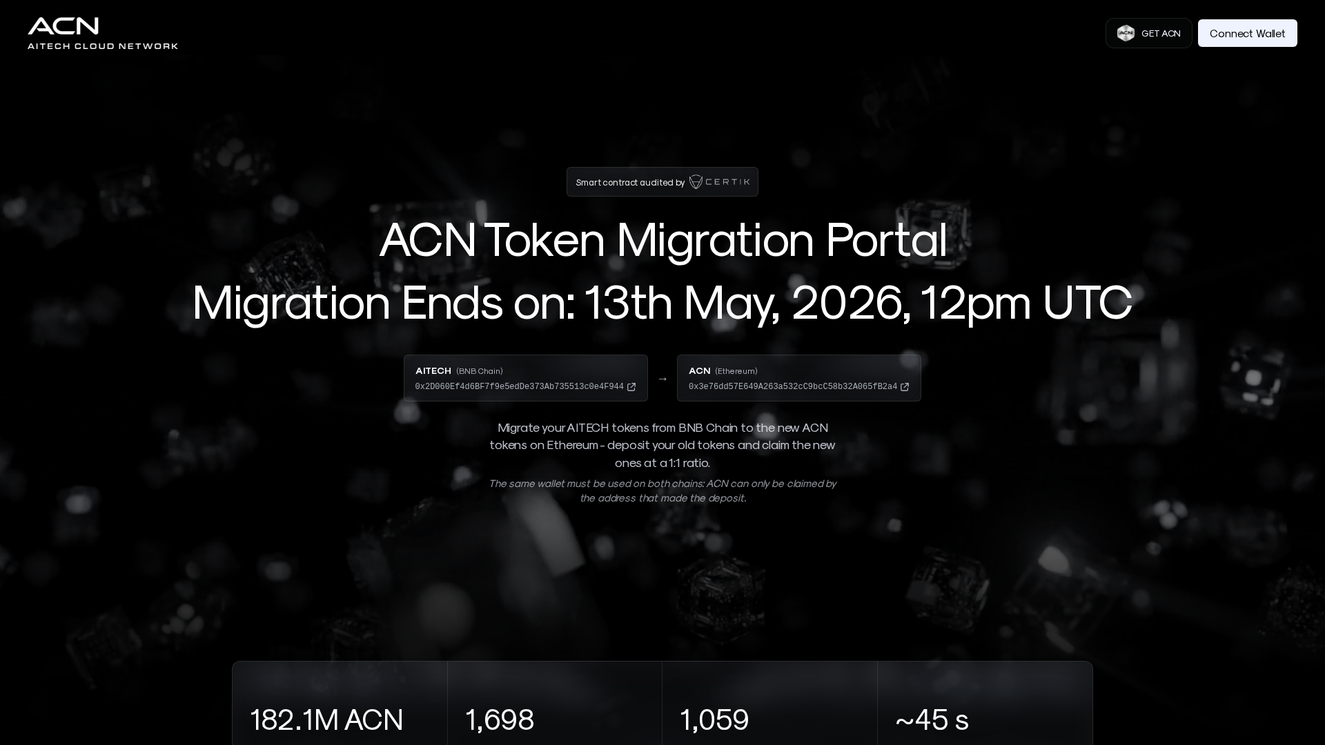 Screenshot of acn-aitech.com