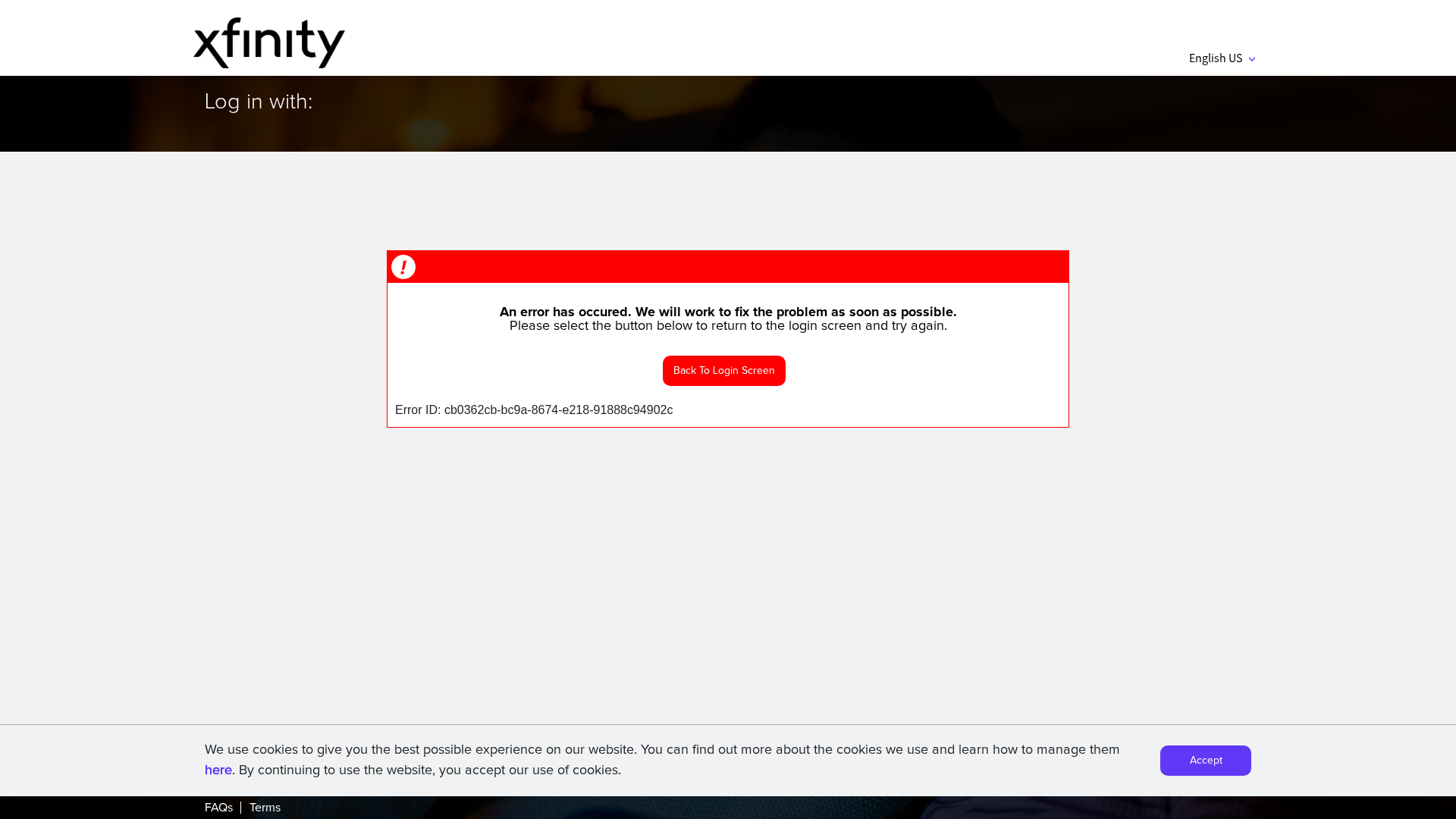 Screenshot of www.xfinityrefunds.com