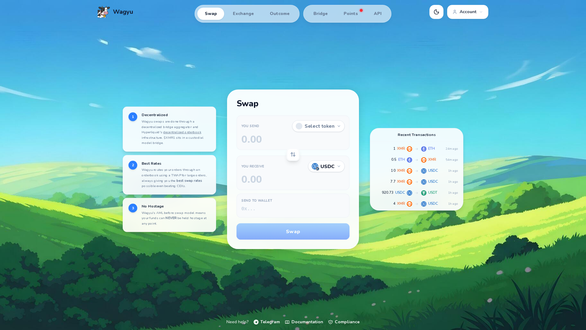 Screenshot of wagyyu.xyz