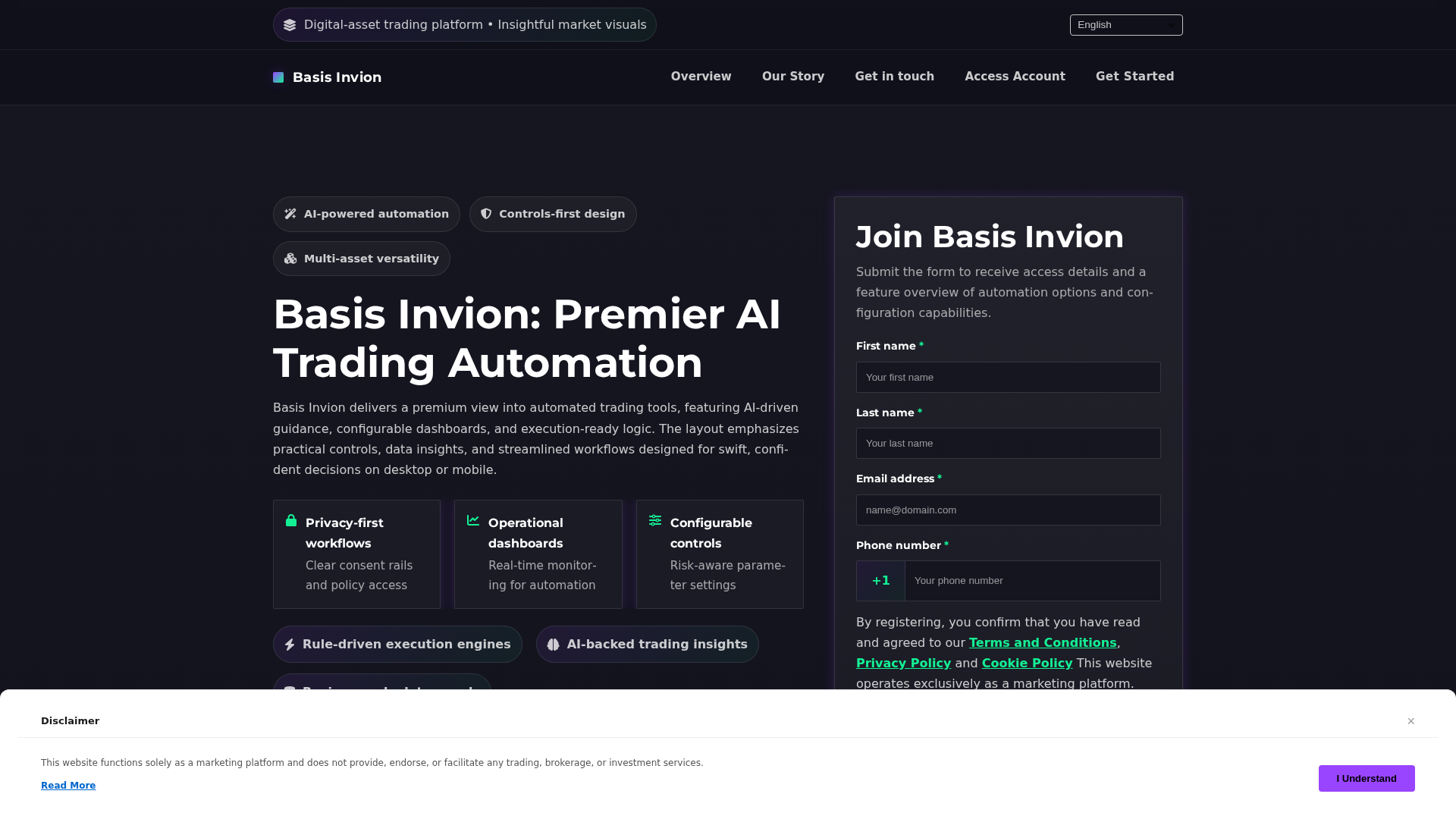 Screenshot of basis-invionpro.com