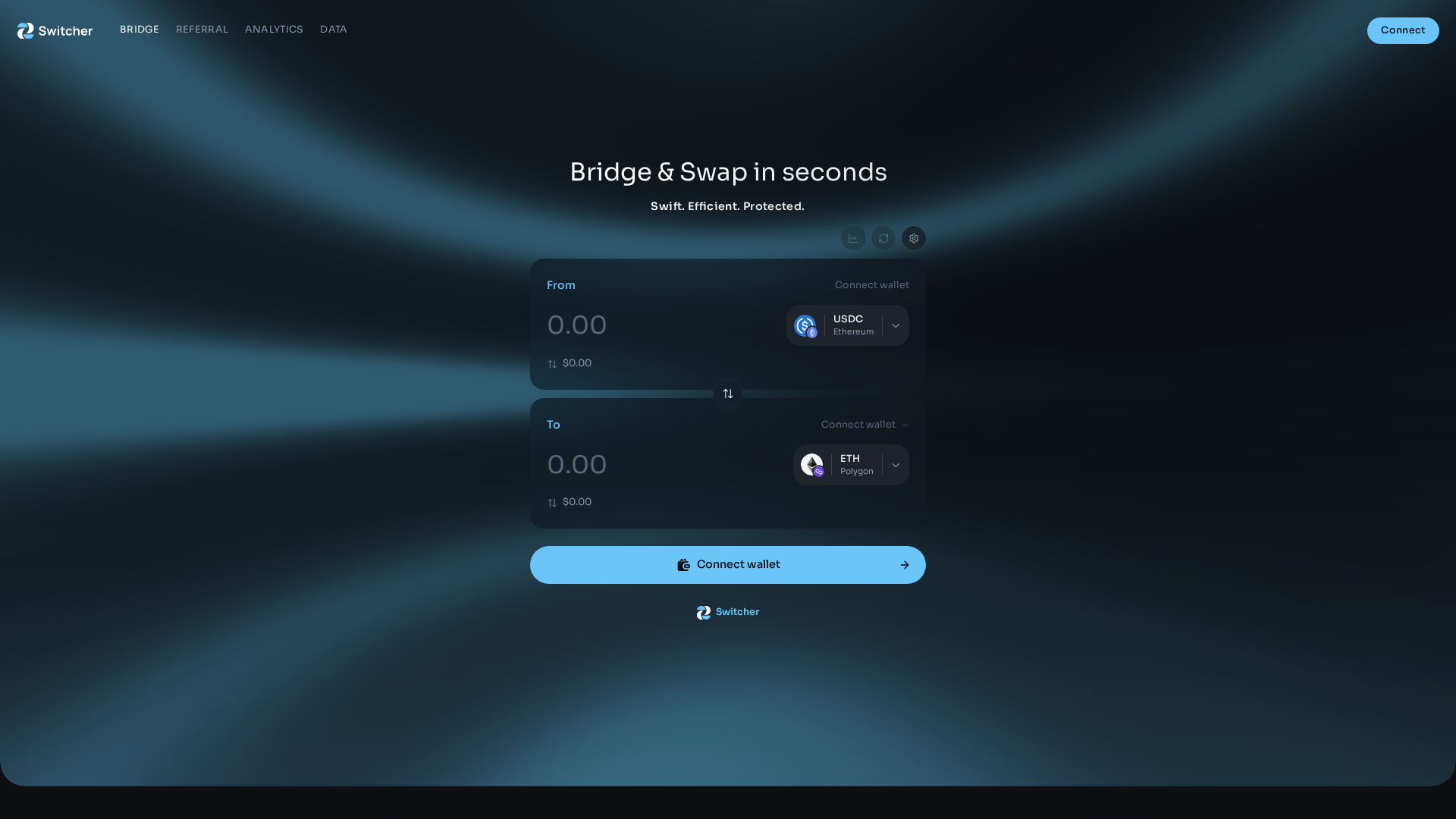 Screenshot of switcher.finance