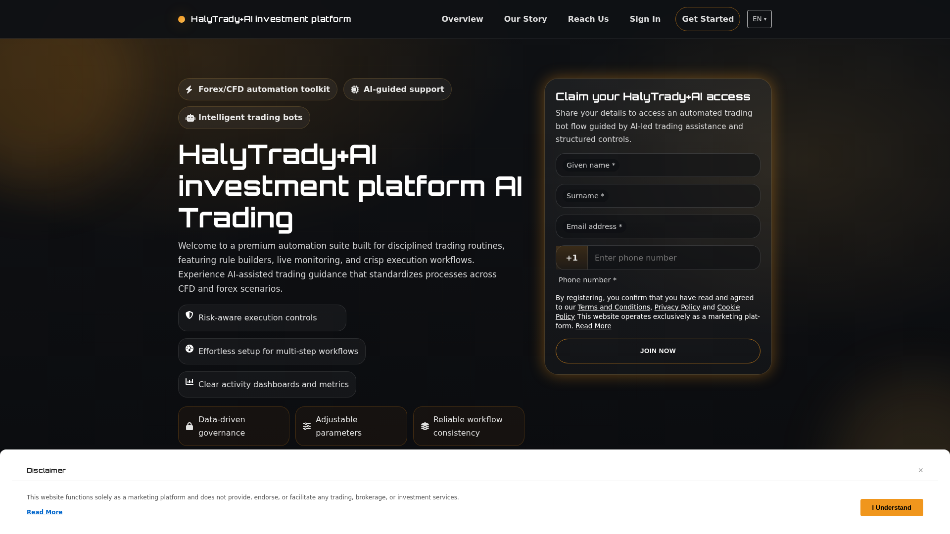 Screenshot of halytradyaiinvestplatform.shop