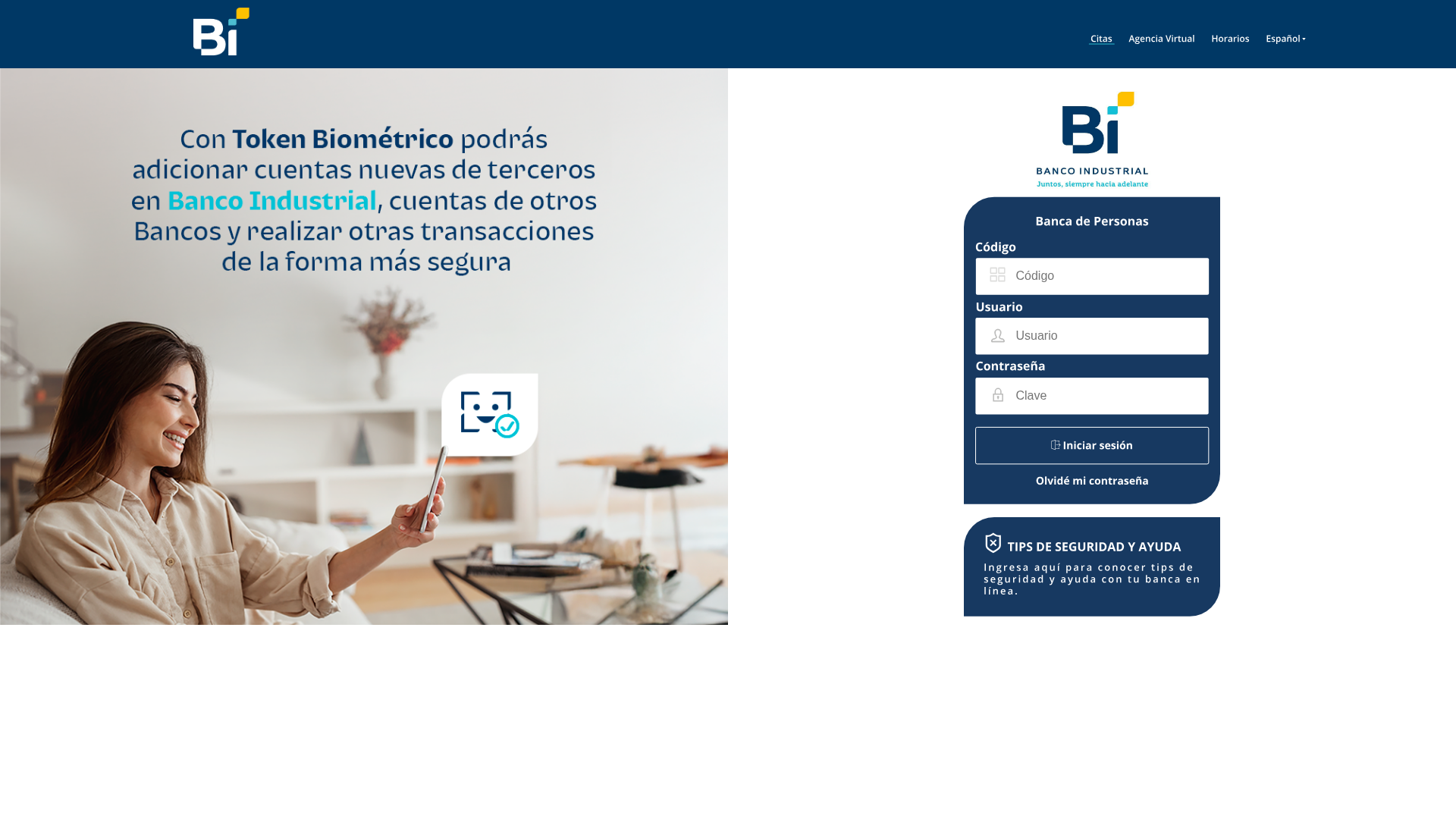 Screenshot of bienlinea-cwerc3gcd0dqccd5.centralus-01.azurewebsites.net