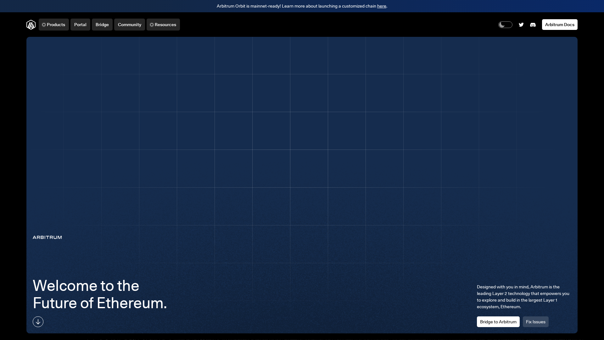 Screenshot of arbitrumfix.pages.dev