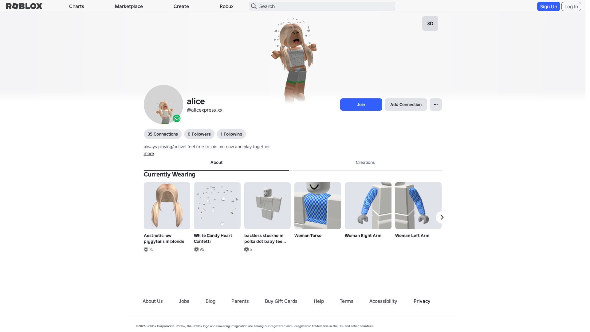 Screenshot of www.roblox.com.ml