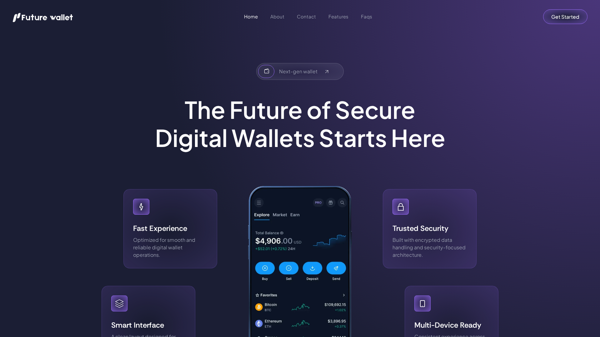 Screenshot of future-wallet.net