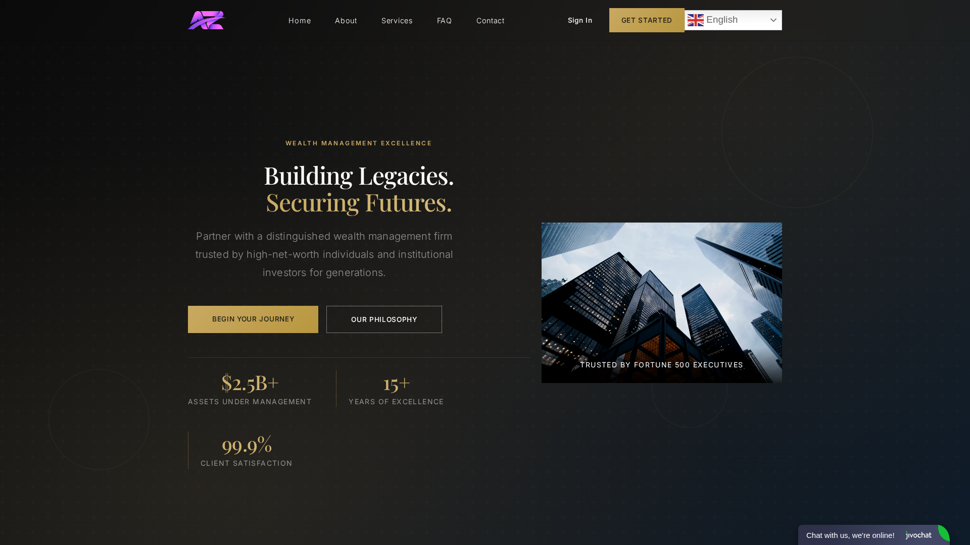 Screenshot of aurum-zenith.com