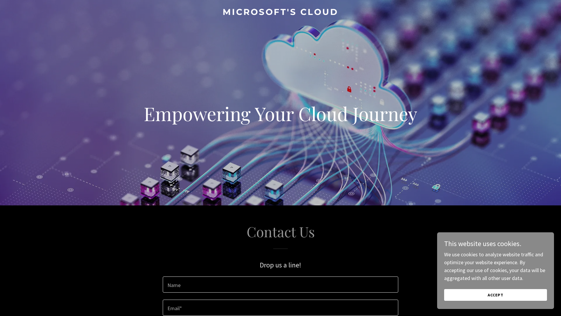 Screenshot of microsoftscloud.com