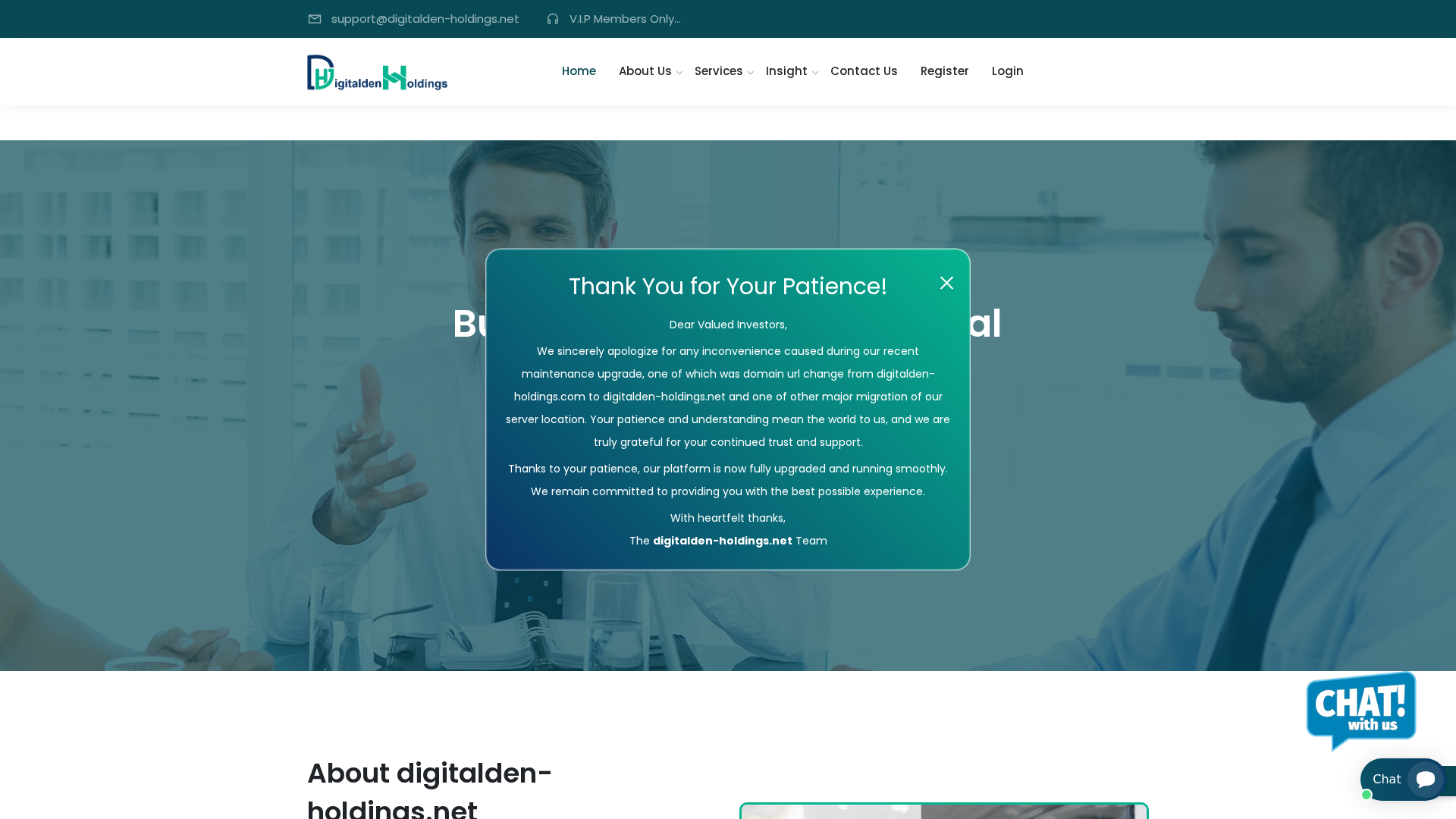 Screenshot of digitalden-holdings.net