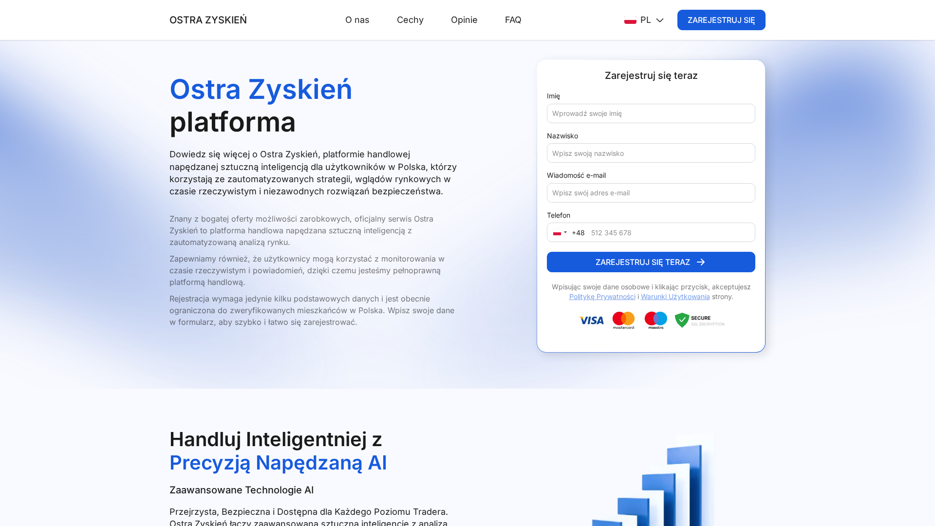 Screenshot of ostra-zyskien.com