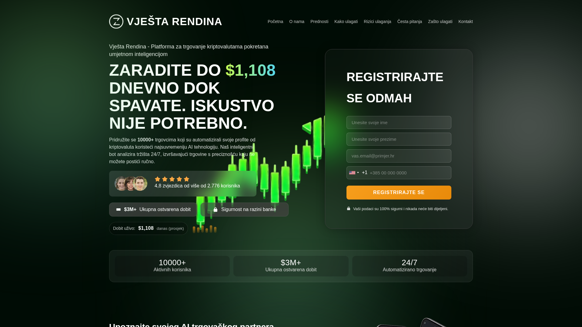 Screenshot of vjestarendina.net