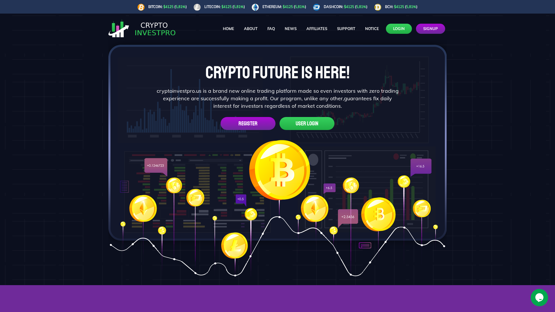 Screenshot of cryptoinvestpro.us