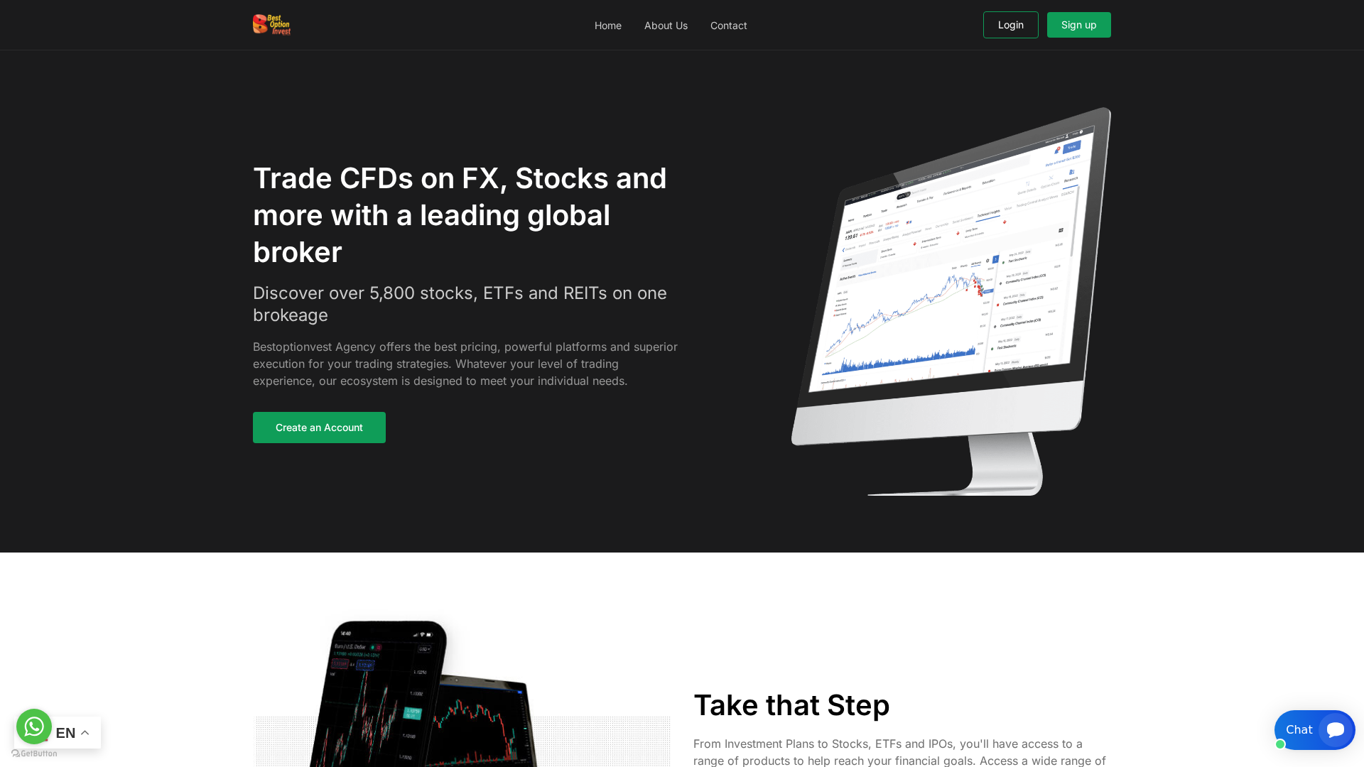 Screenshot of bestoptionvest.agency