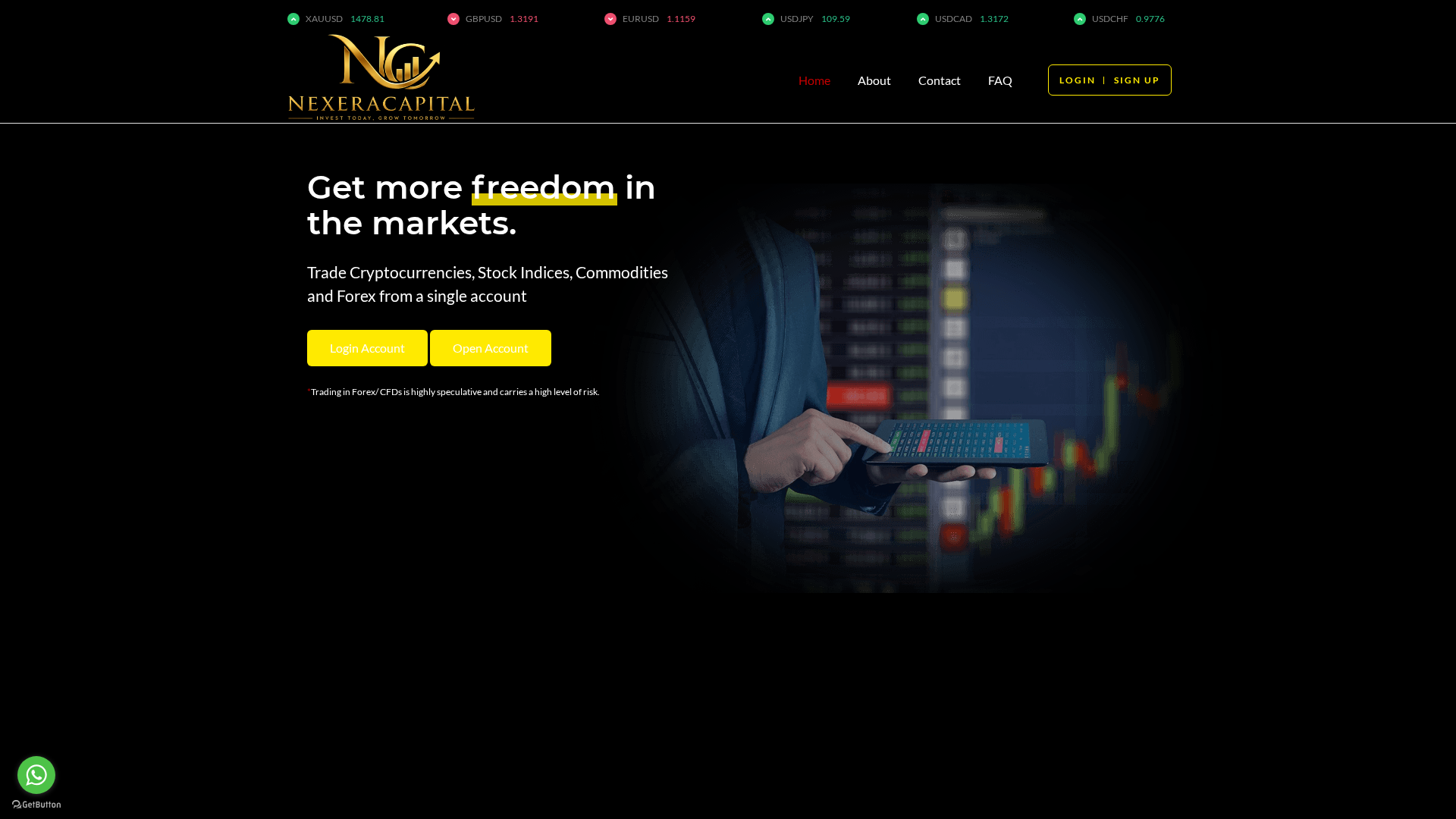 Screenshot of nexeracapital.live