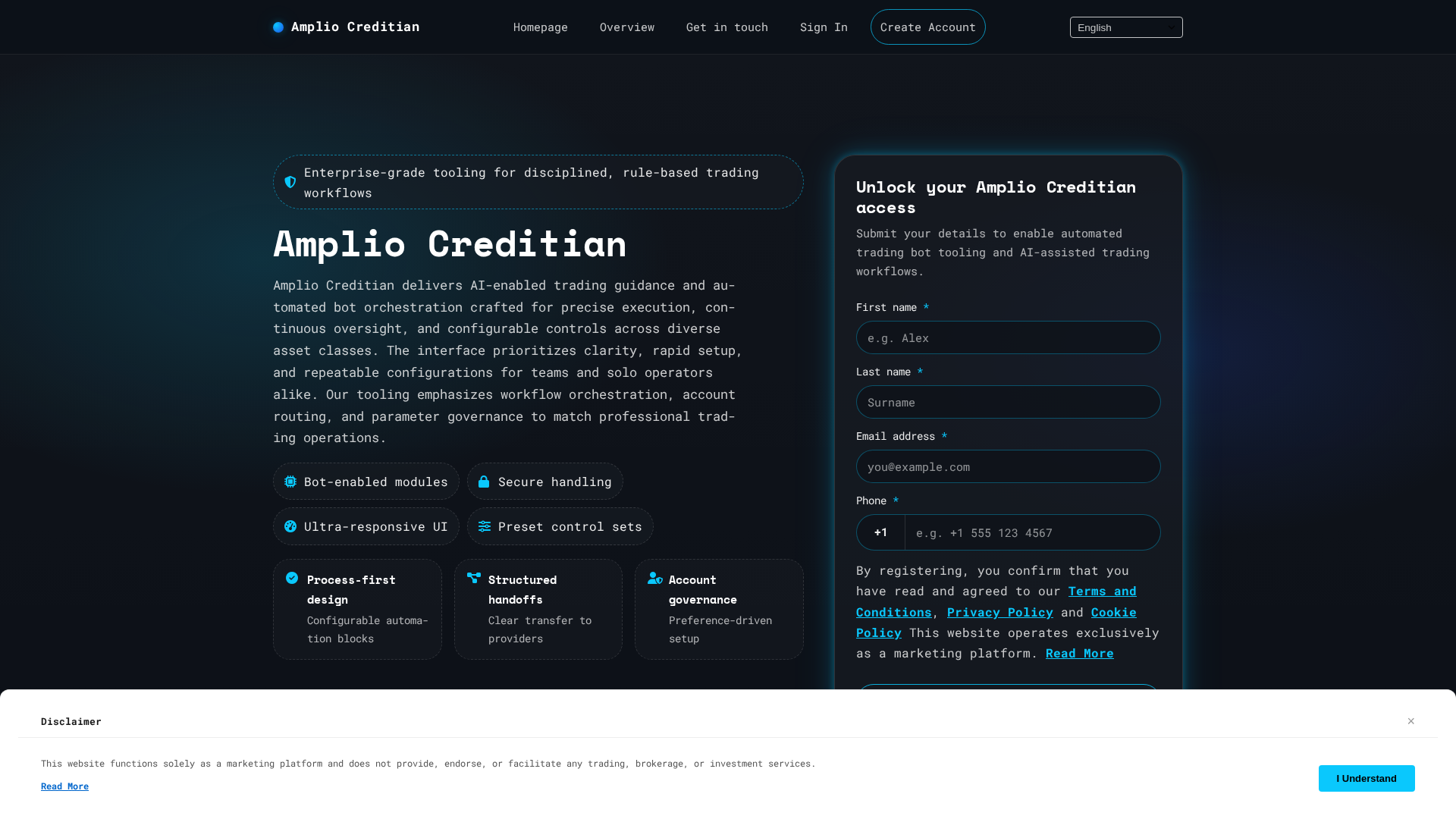 Screenshot of ampliocreditian.digital