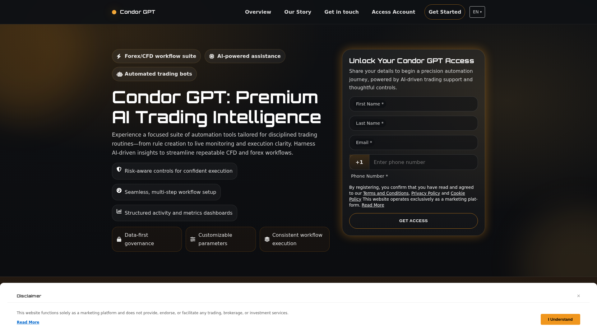 Screenshot of condorgpt.digital